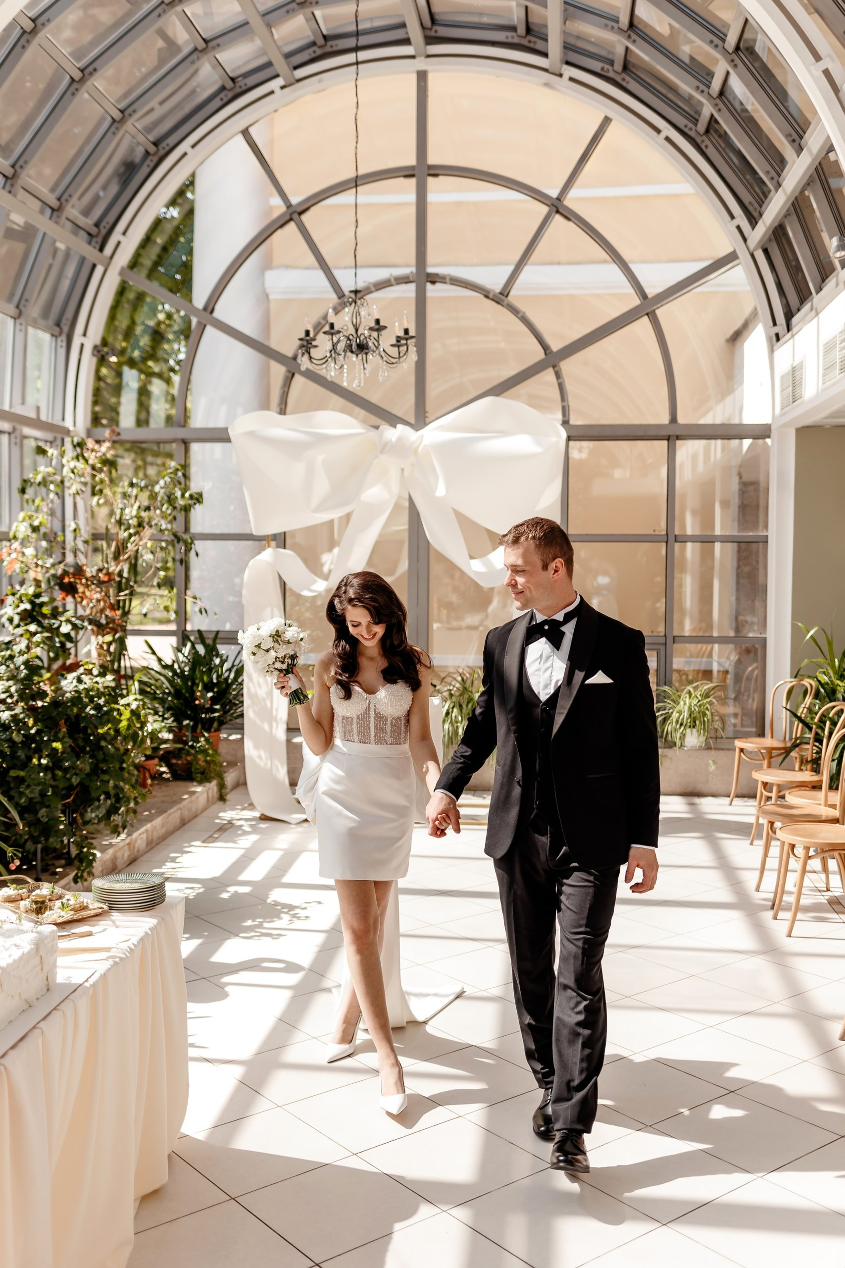 Свадебная фотосессия в «Оранжерее» в Усадьбе Державина в Спб