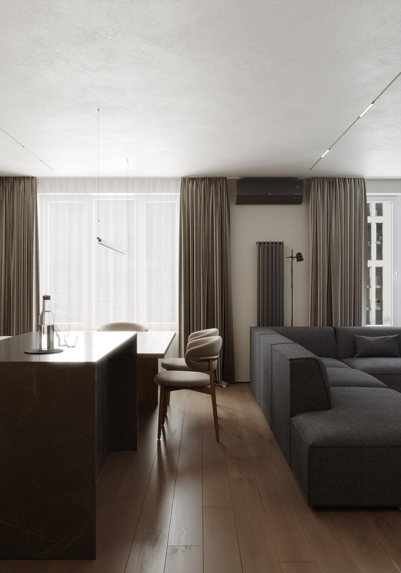 //квартира 80 м². Студия дизайна интерьера ESLI.BURO