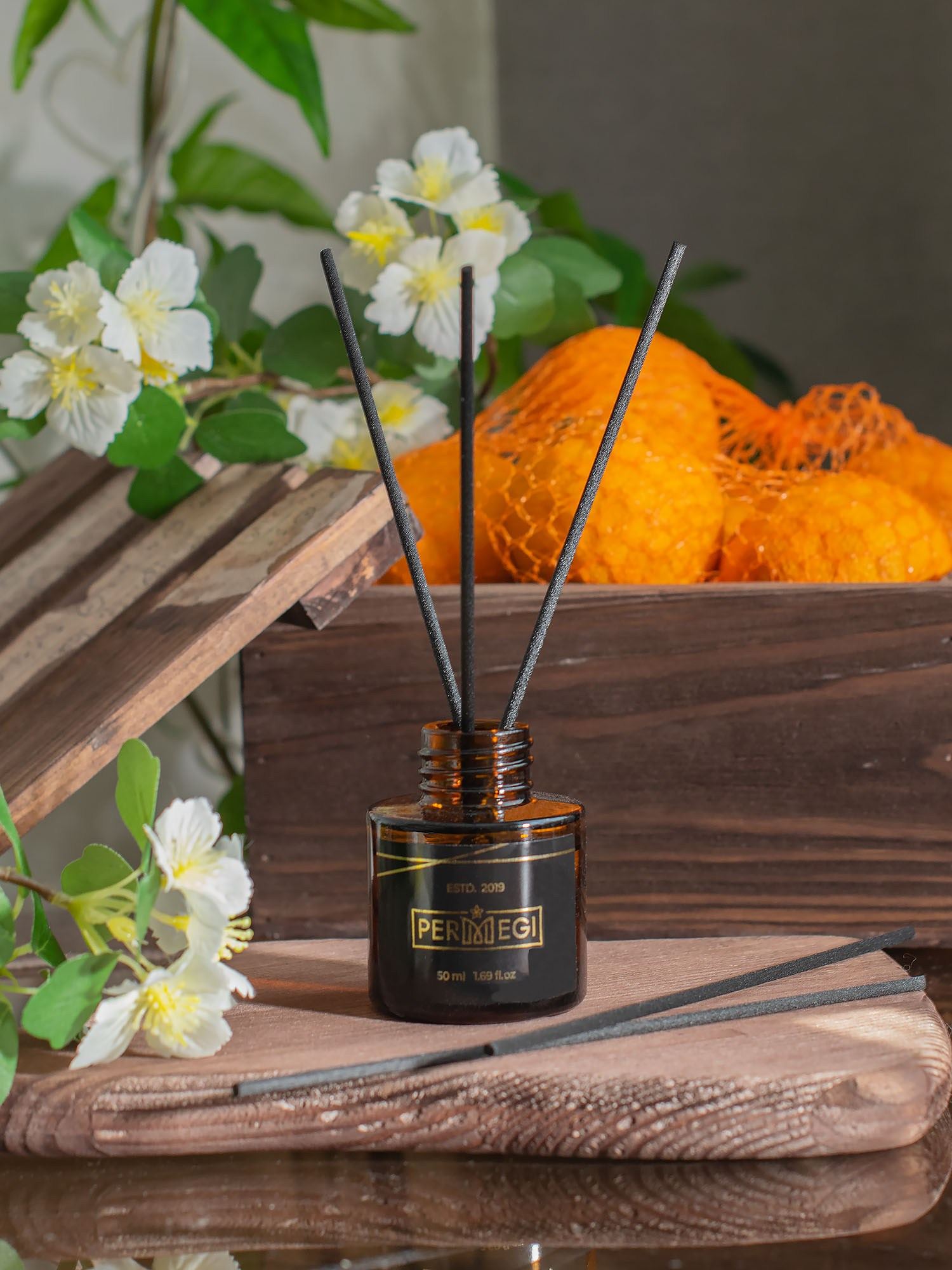 Творческая фотосъемка - диффузор с апельсинами