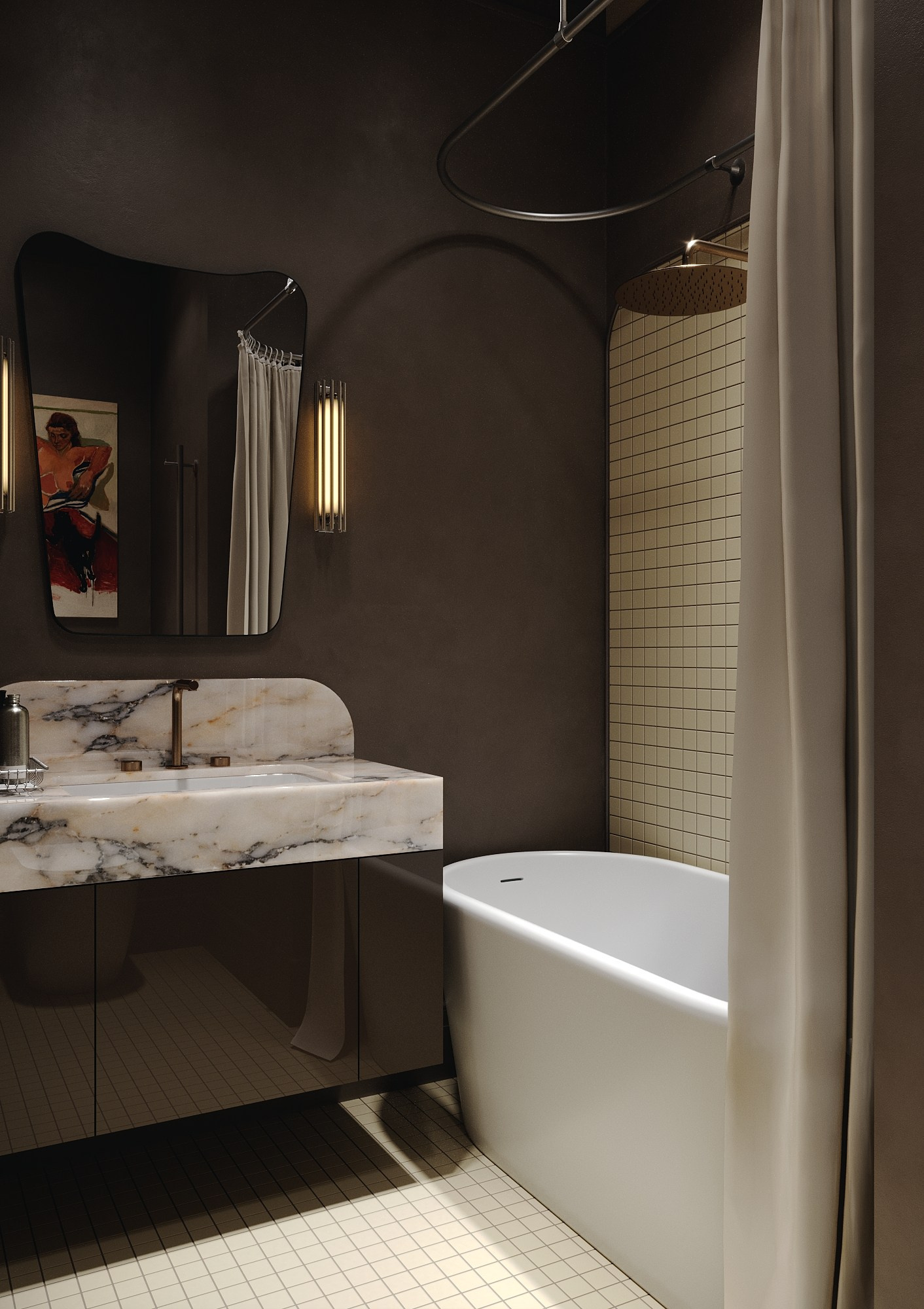 POKROVSKAYA APRTM. KWITE INTERIOR. Студия дизайна