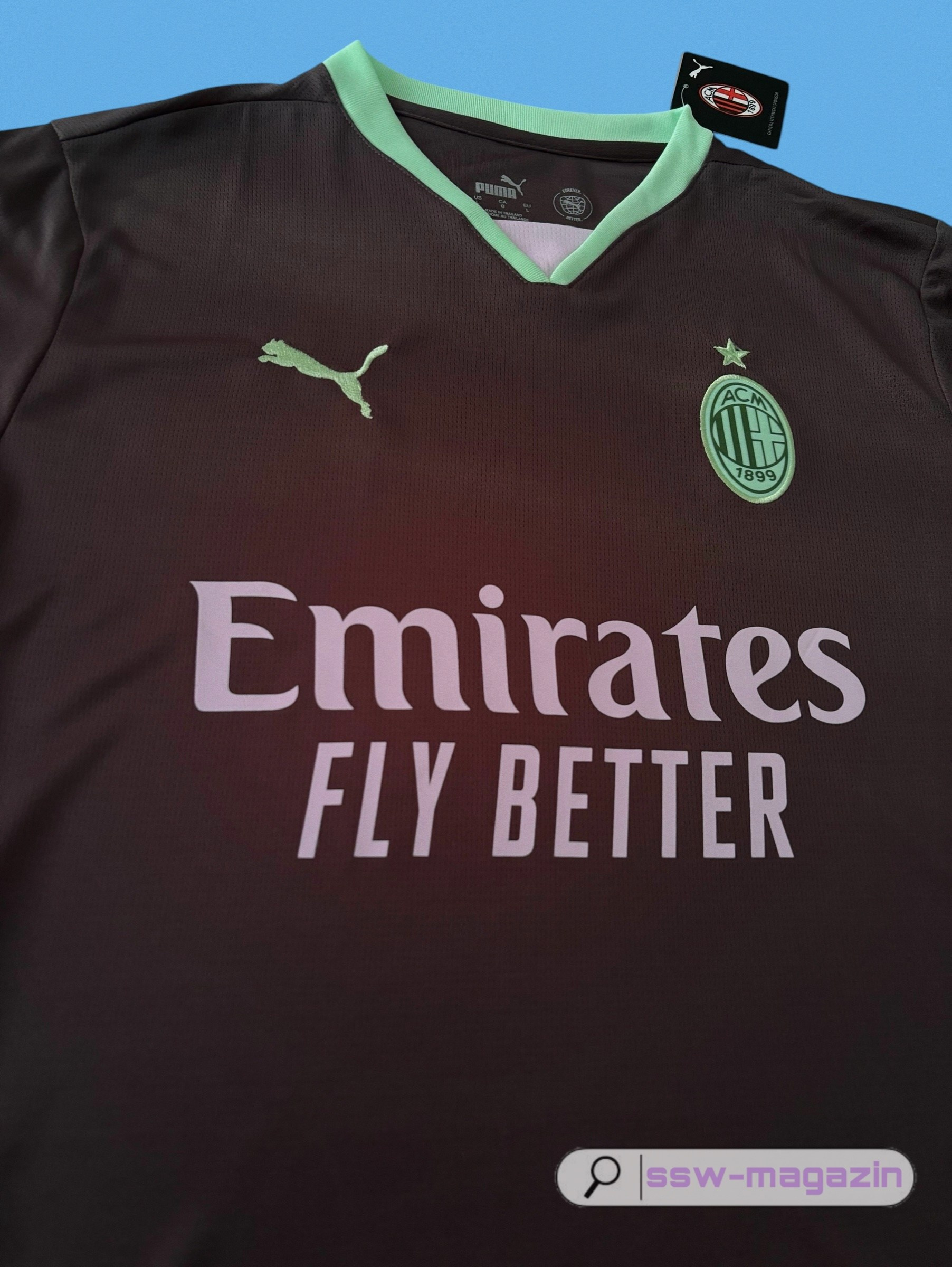 Чёрная джерси Milan 2024-2025 купить. Футбольный магазин — ssw_magazin