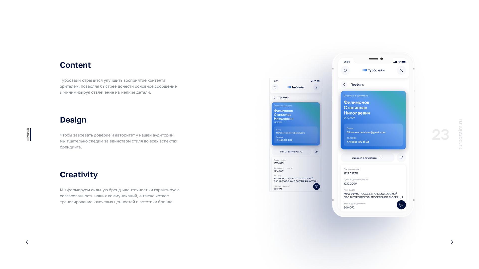 TURBOZAIM Branding. Ui/Ux designer