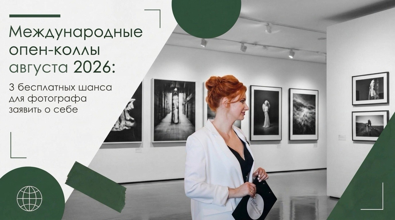 Как фотографу выйти на международный уровень: 3 бесплатных конкурса августа 2026