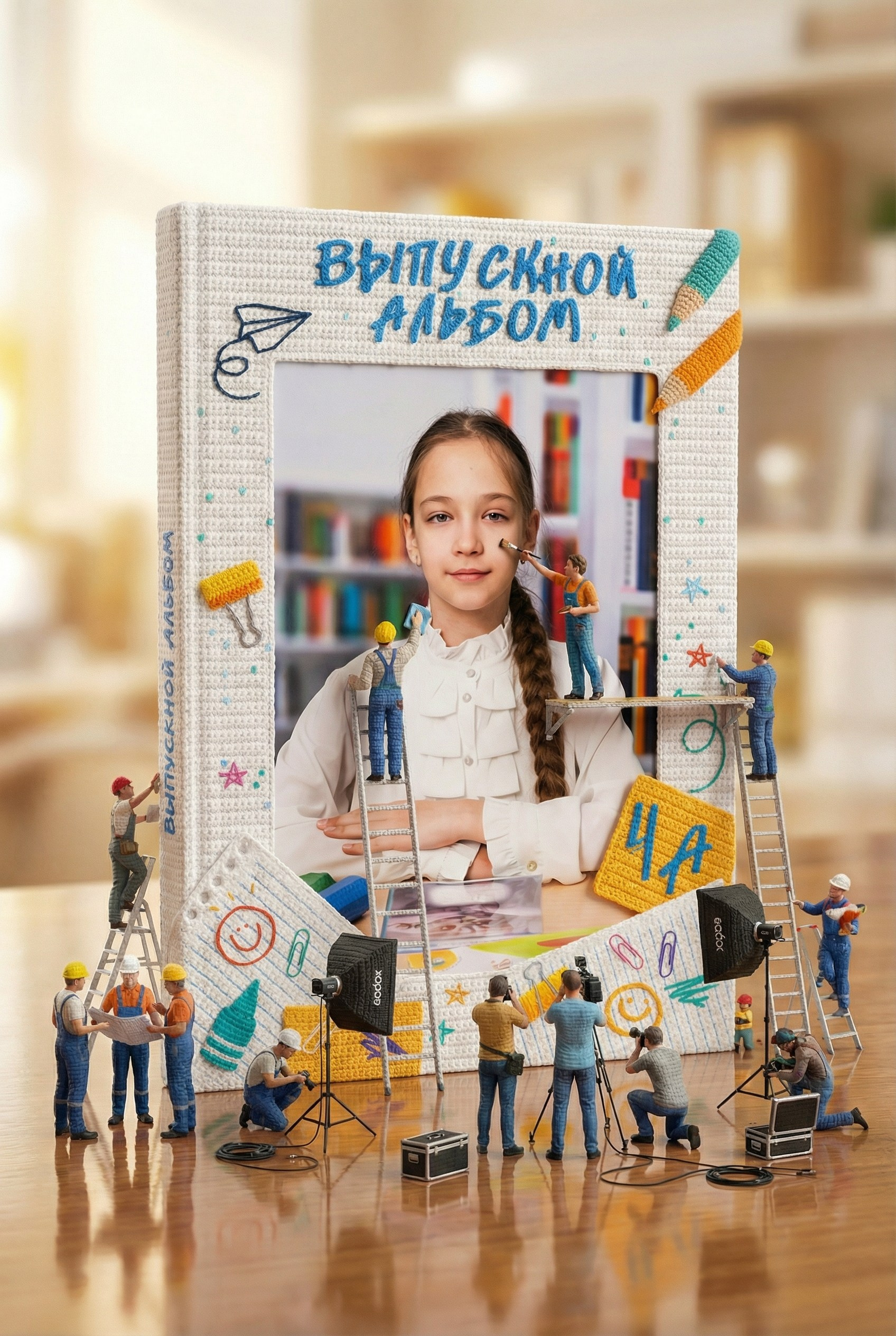 Марафон по Нейросетям ИИ. Шаблоны и дизайны выпускных альбомов и фотокниг