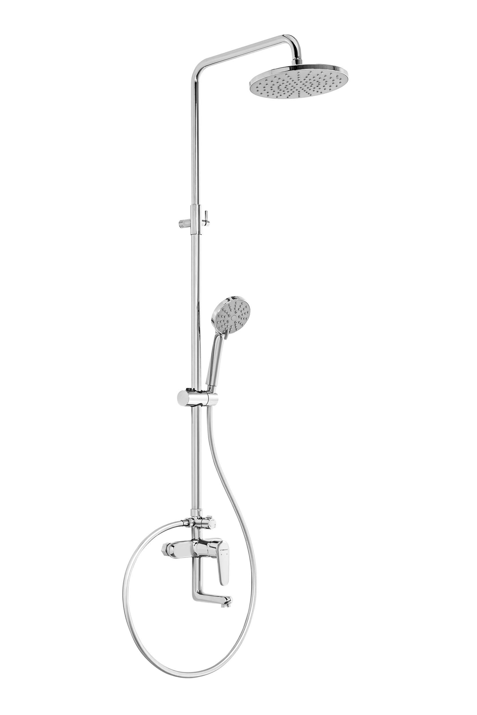 Предметная съемка душевых стоек на белом