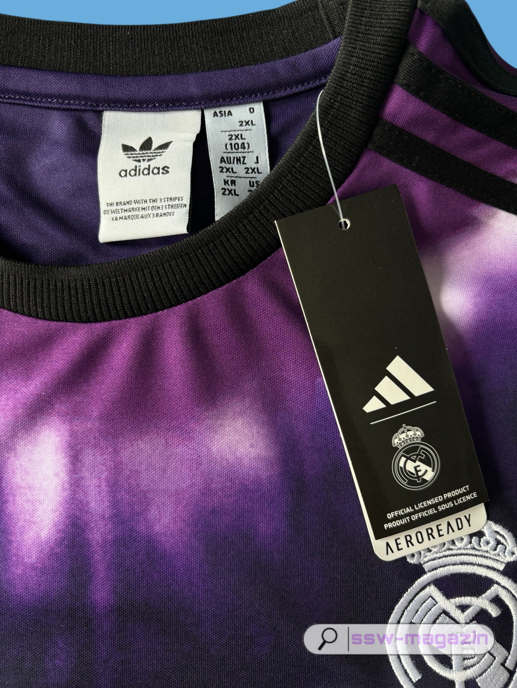 Футболка Real Madrid градиент 2025-2026. Футбольный магазин — ssw_magazin