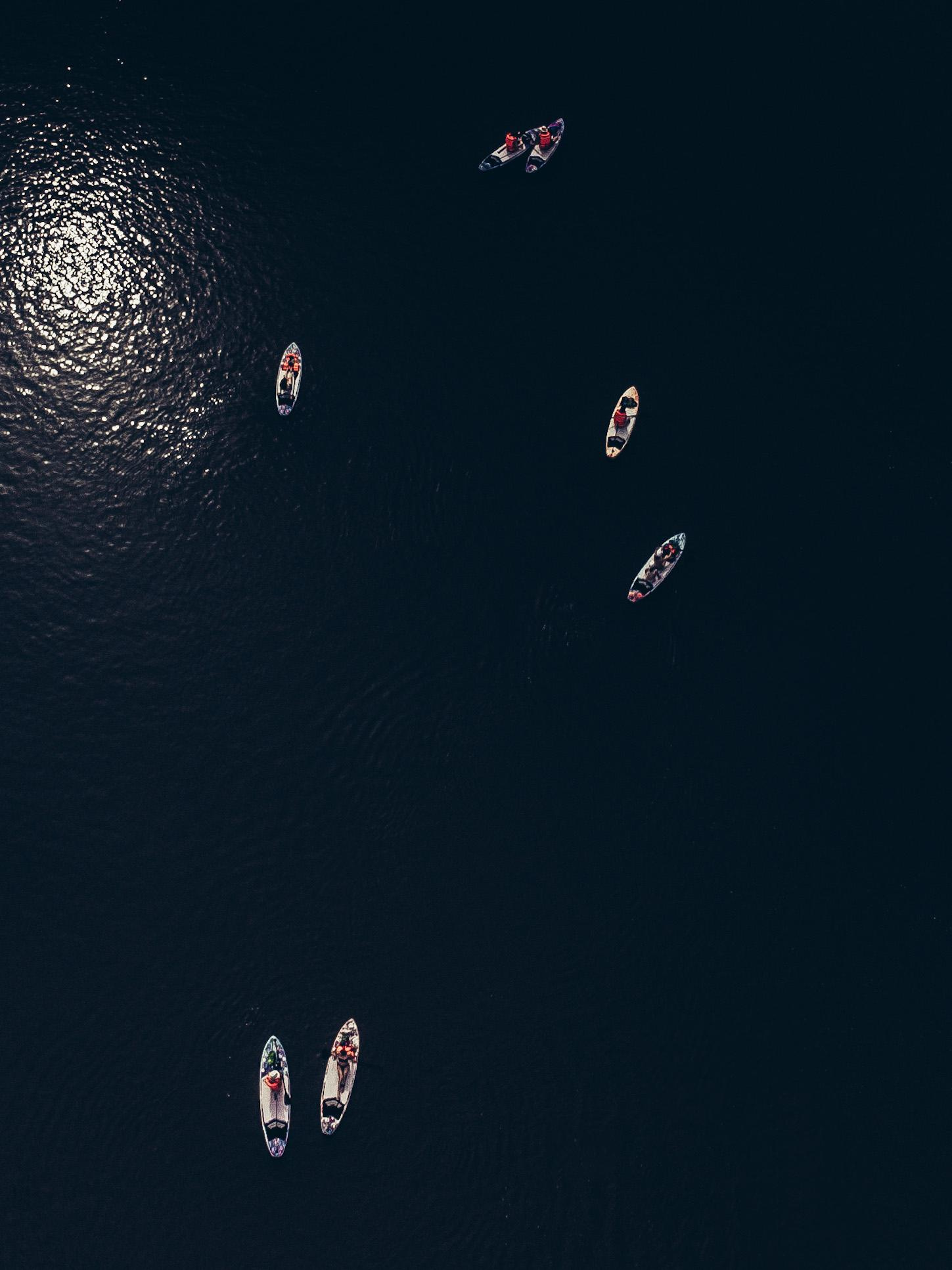 Прогулка на сапбордах в Уфе в Сипайловских карьерах