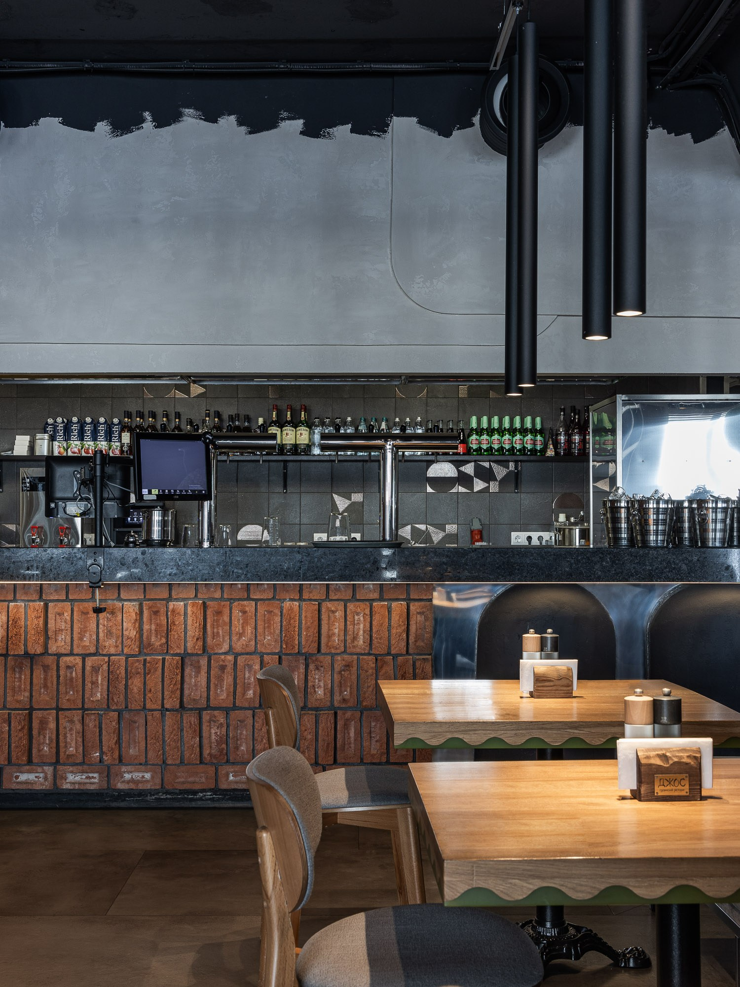 HVANCH restaurant in Saratov Russia designed by QUADRUM STUDIO