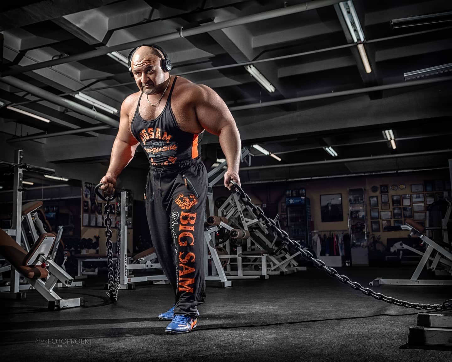 Фитнес съемка в спорт зале