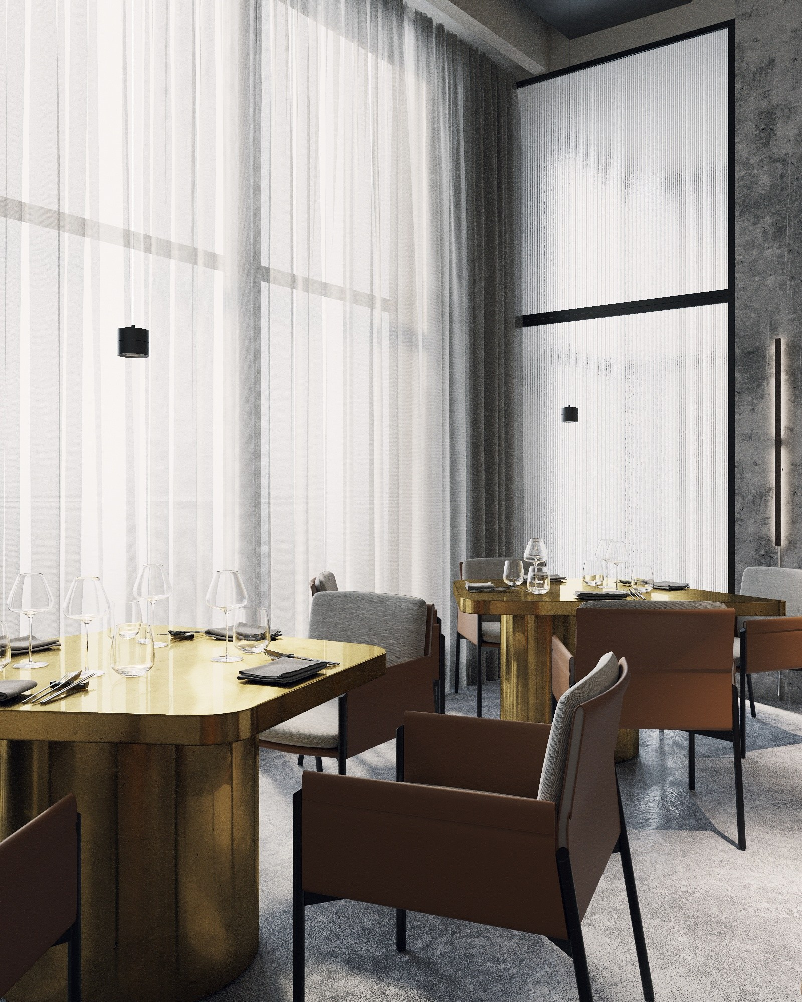 GOLDEN BIRDS restaurant in Astana Kazakhstan designed by QUADRUM STUDIO