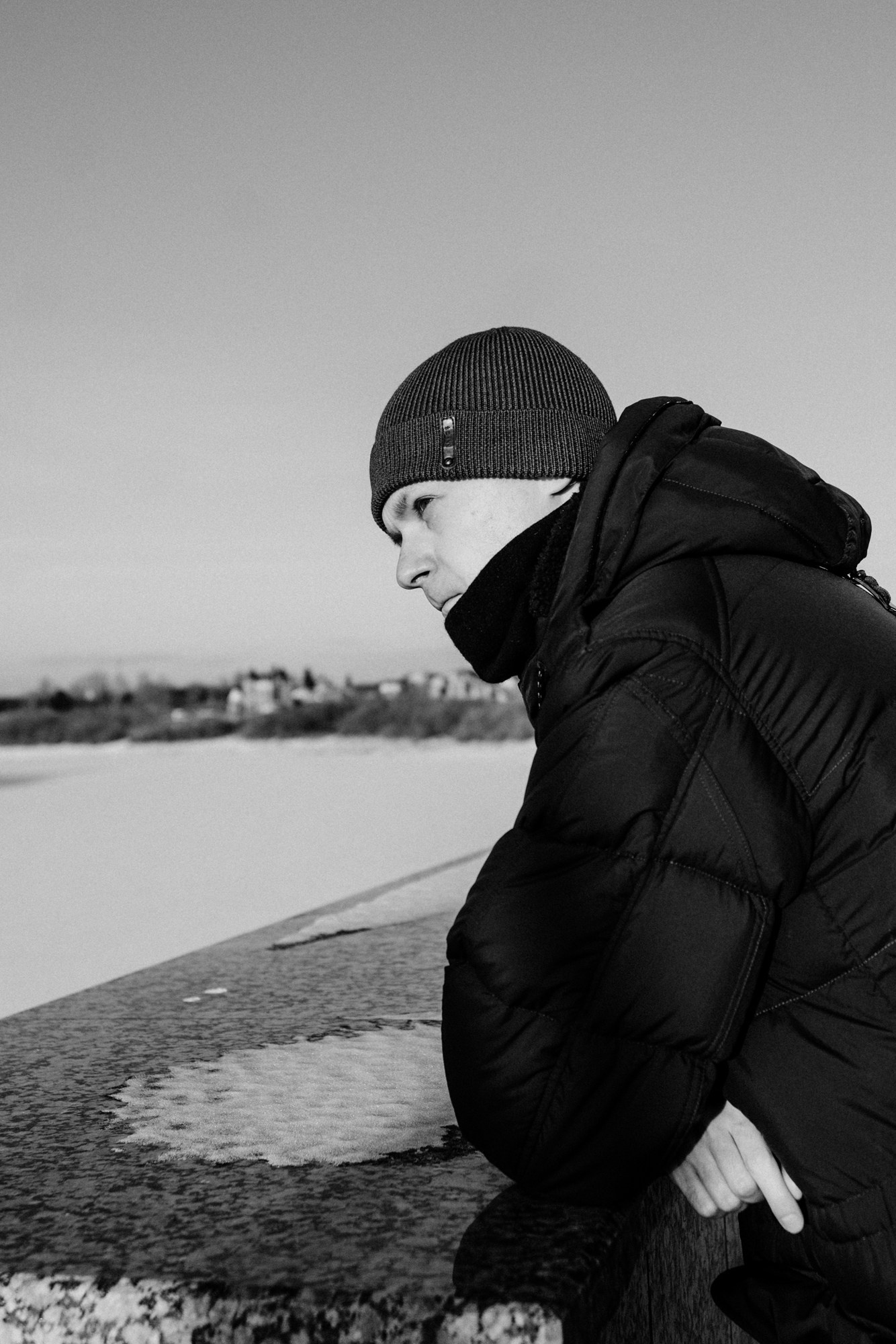 Силуэт мужчины в Заречном парке, Тюмень