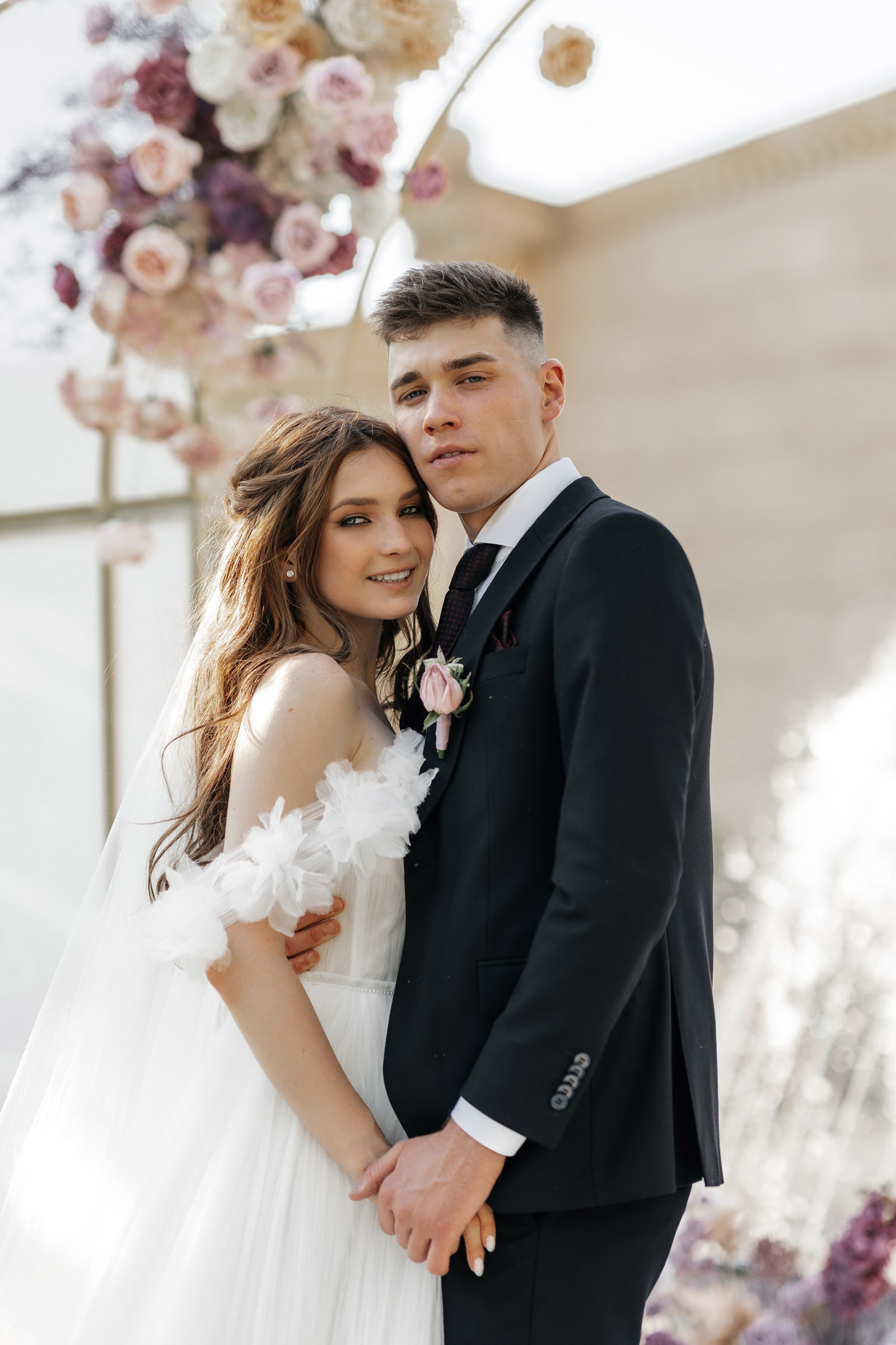 портрет молодоженов