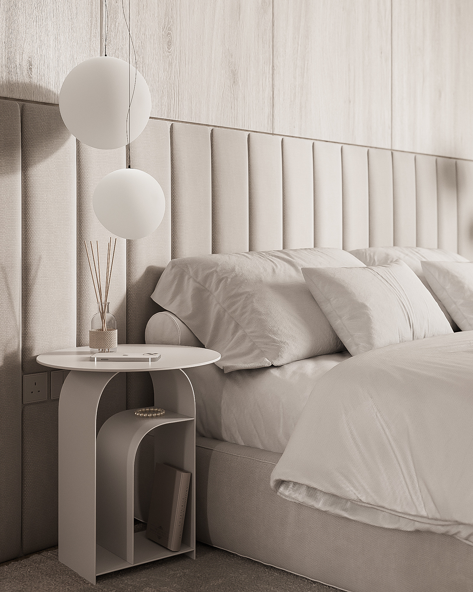 Dubai / VOLANTE TOWER /Guest bedroom. 3D visualization | interior decoration