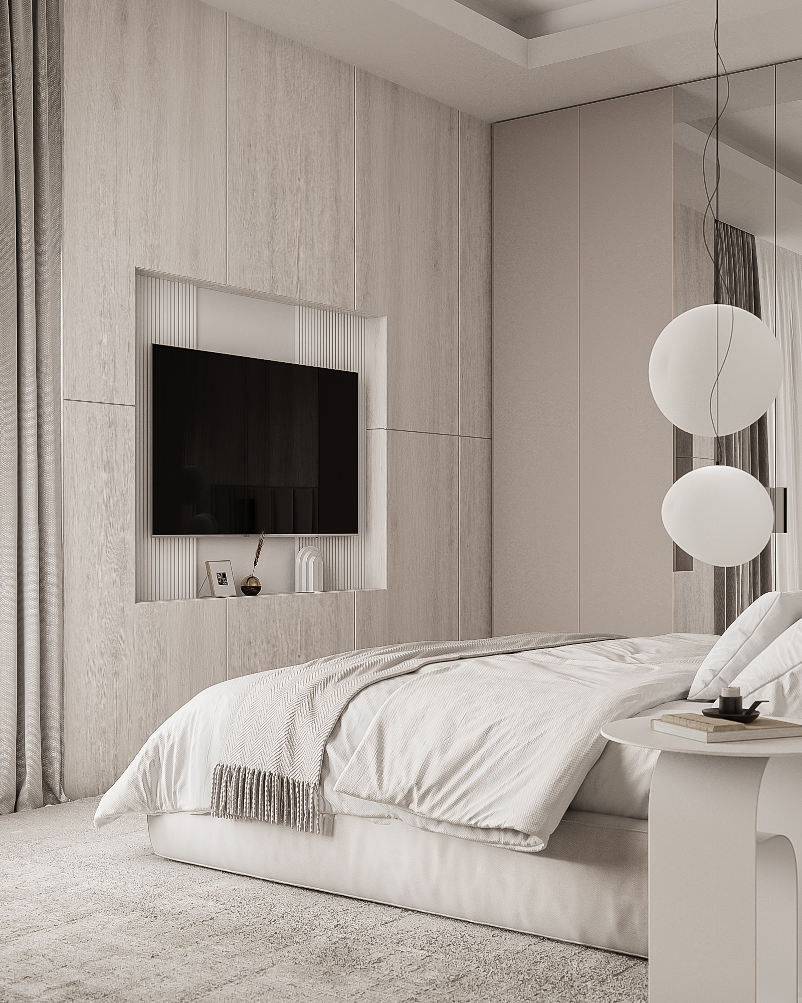 Dubai / VOLANTE TOWER /Guest bedroom. 3D visualization | interior decoration