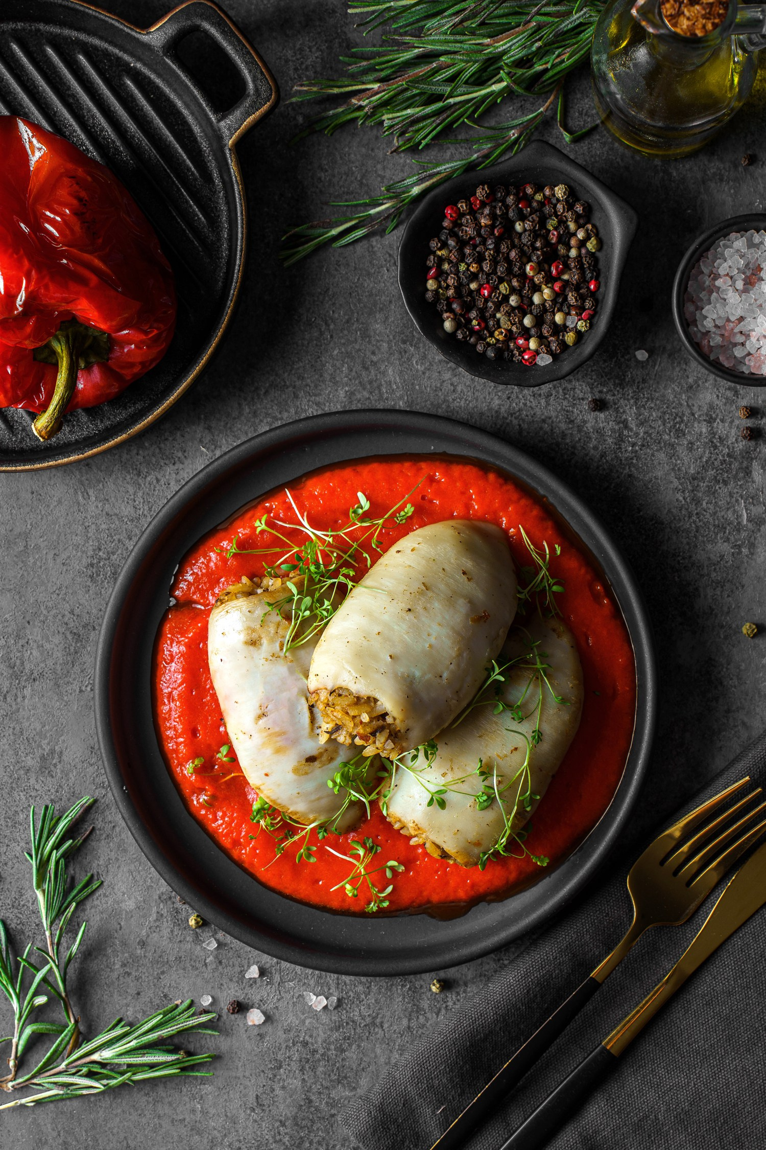 Кальмар фаршированный