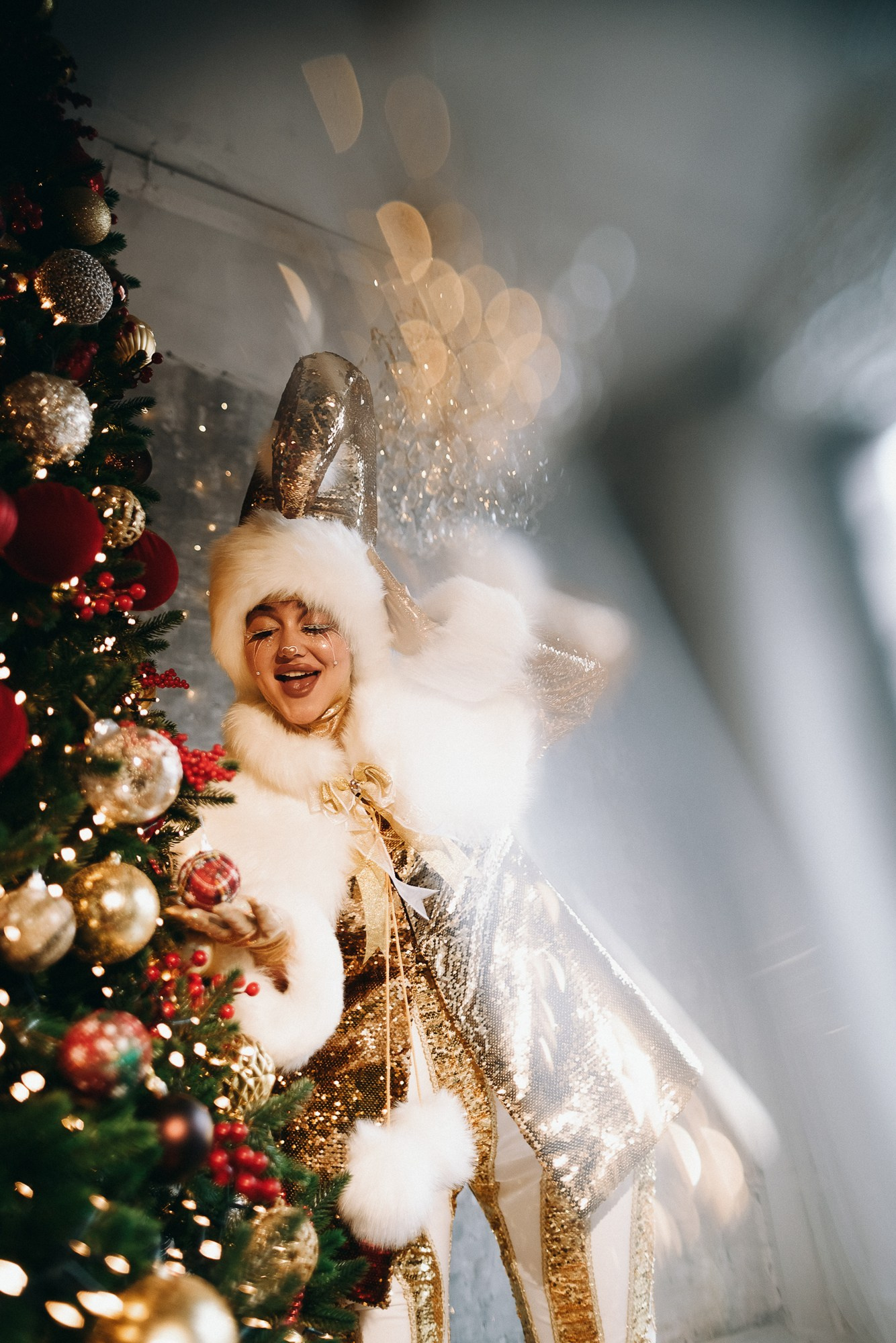 Новогодняя креативная фотосессия в Тюмени | Фотограф Дарья Мустафина. Портретный фотограф Тюмень Дарья Мустафина