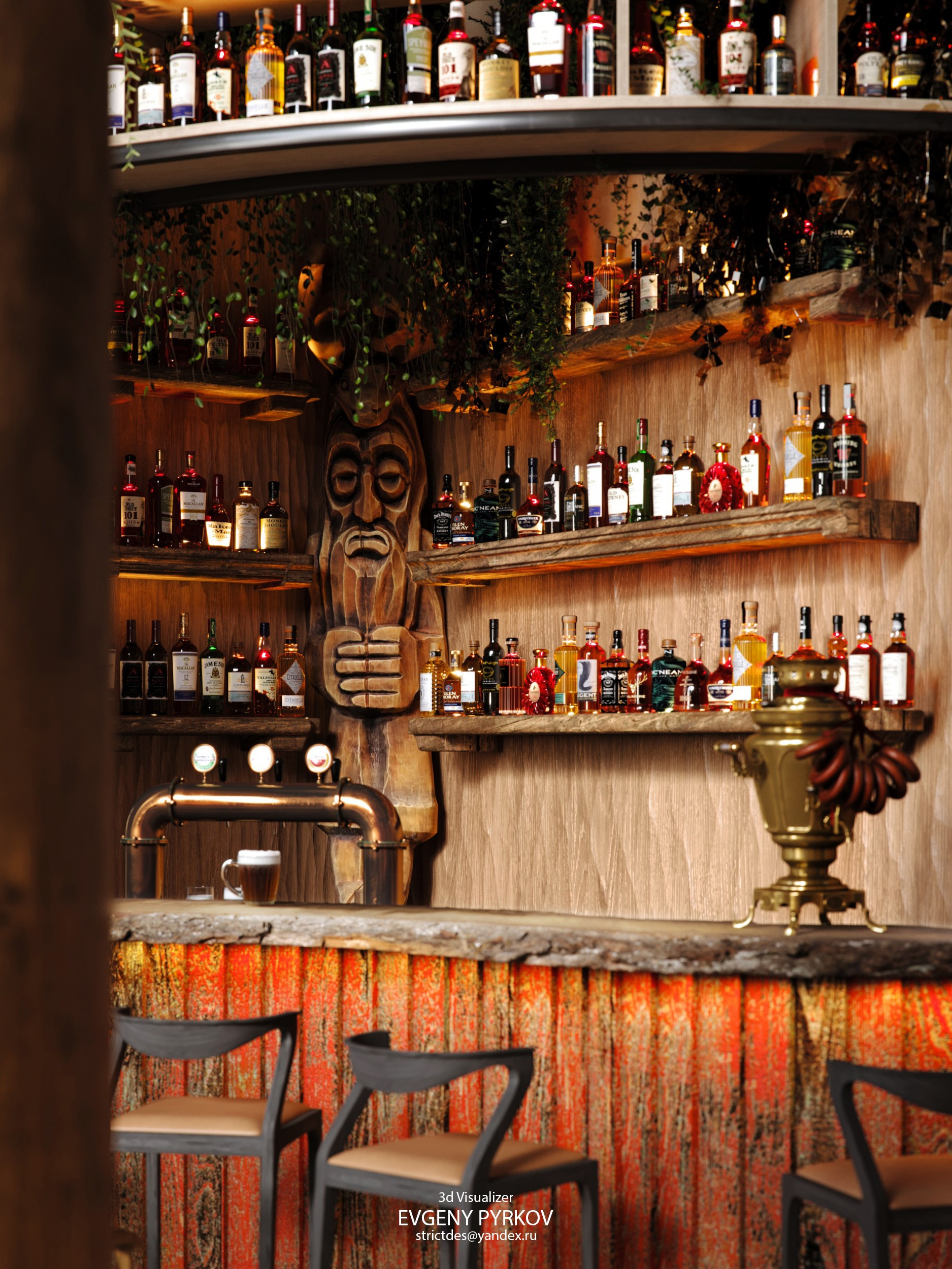 Банный комплекс " Зелёный Бор». Екатеринбург. Клиент Городище. Евгений Пырков — 3d визуализатор интерьеров и экстерьеров России