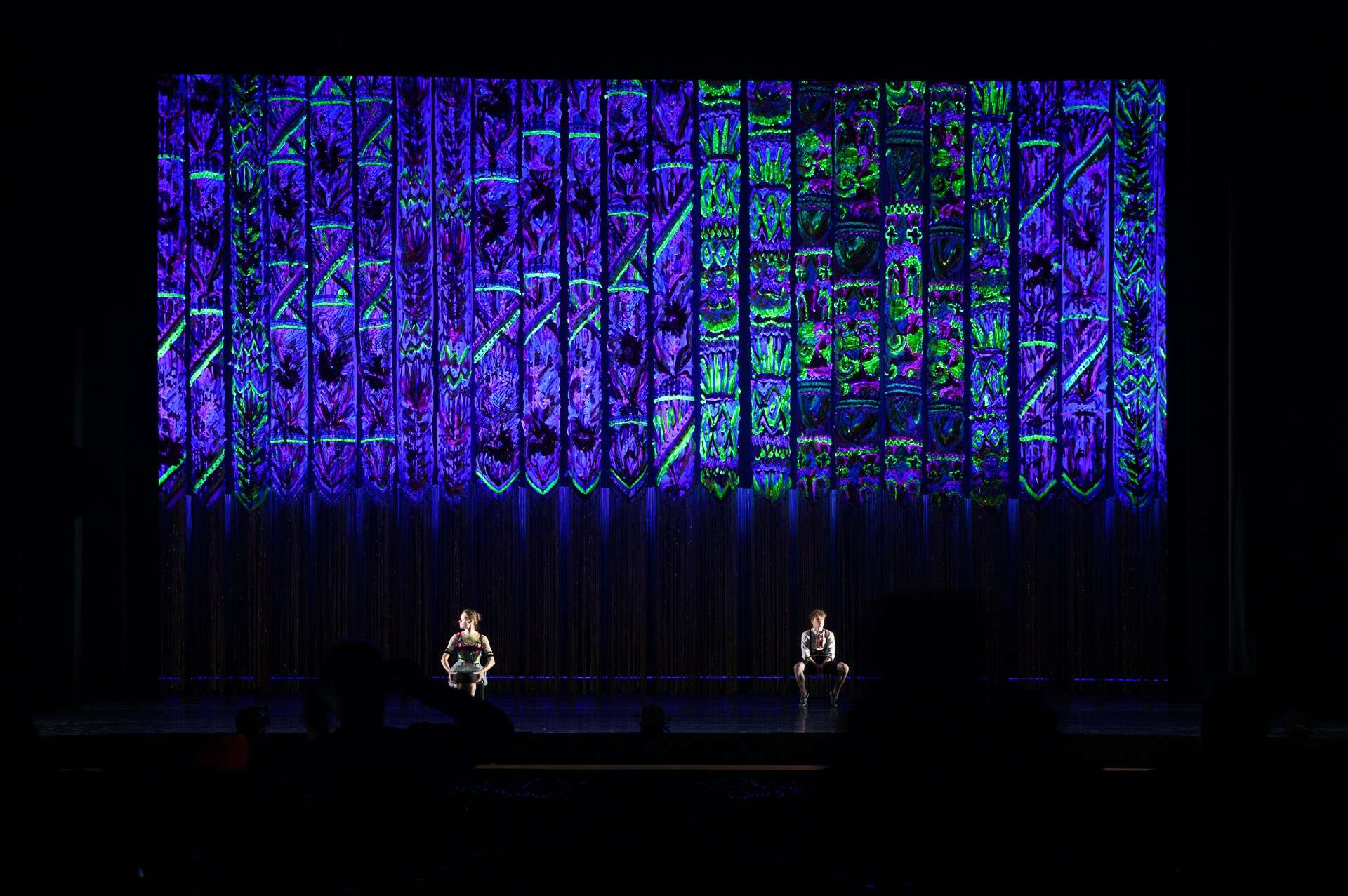 Декорации для балета «Озорные частушки» | Театр балета им. Якобсона. История занавеса. Превращаем идею в технологию