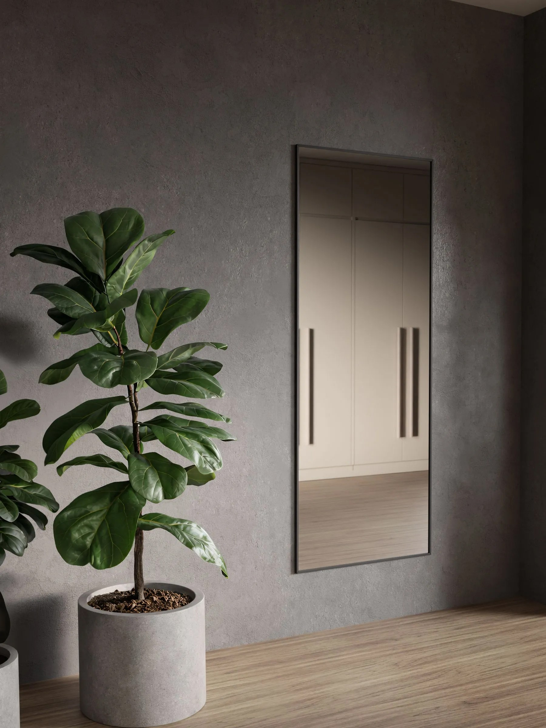 Зеркало напольное в алюминиевой раме интерьерное ONE MIRROR 160×60см. Студия фотографии для бизнеса в Санкт-Петербурге