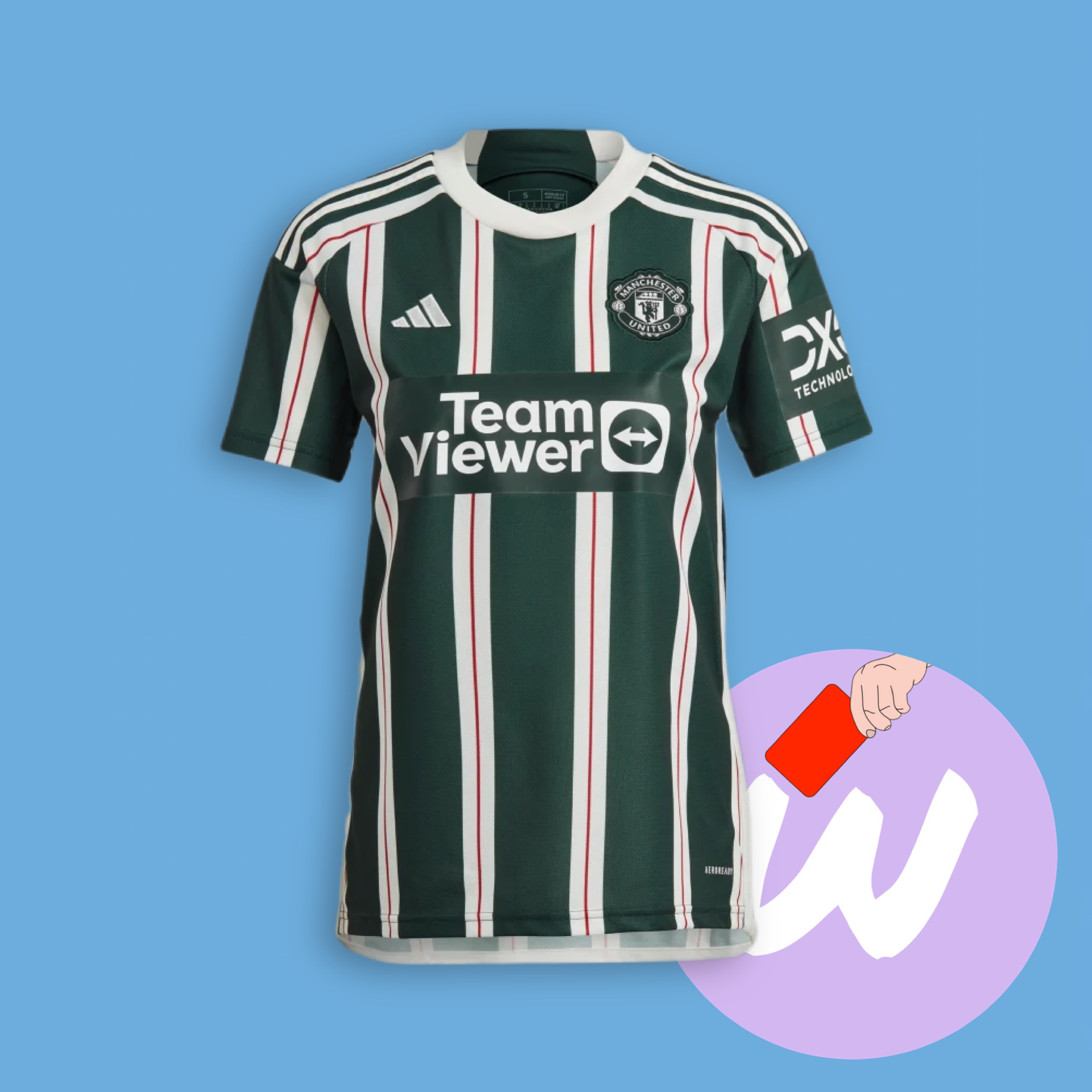 Выездная футболка Manchester United 23/24. Футбольный магазин — ssw_magazin