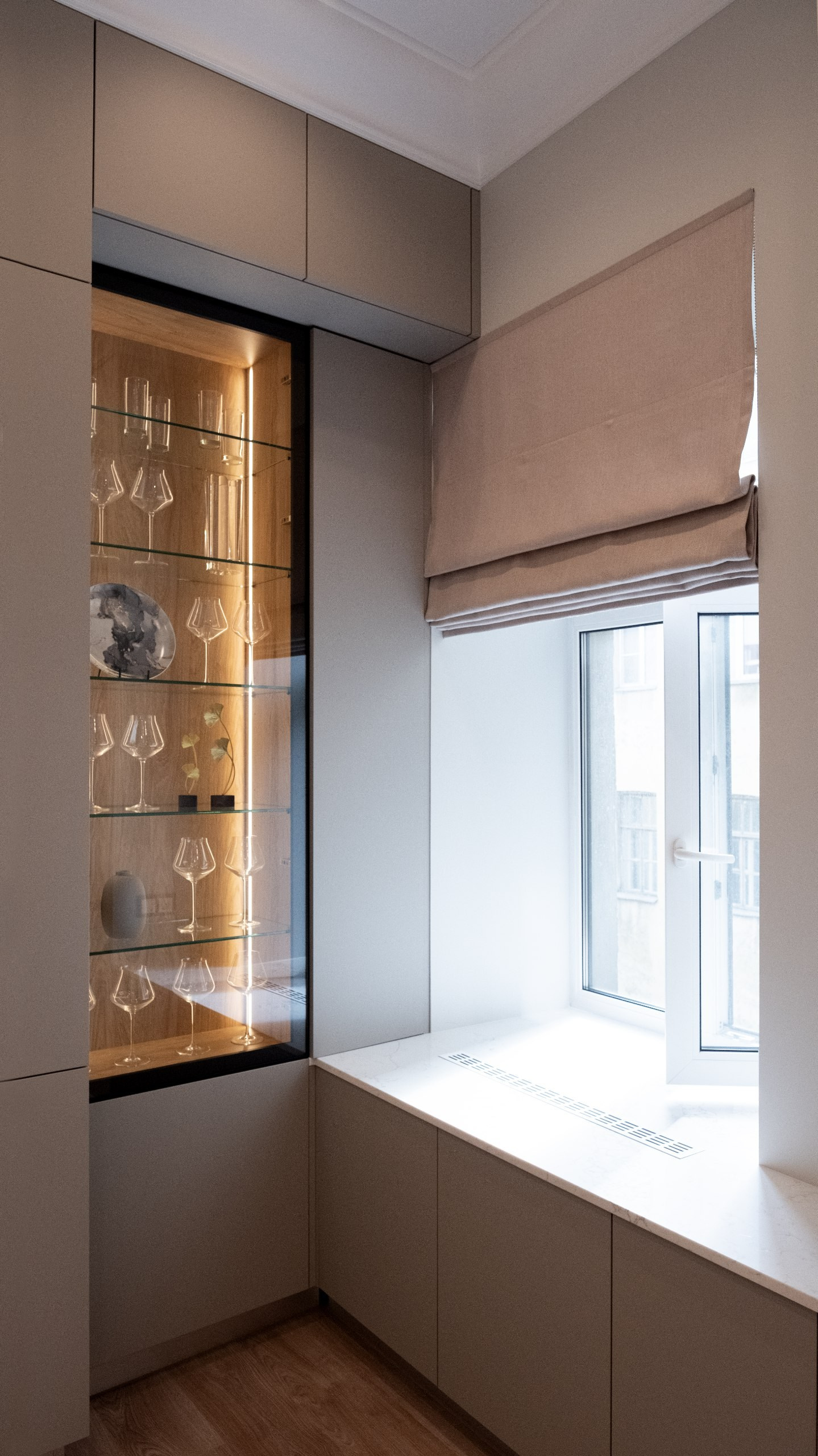 Implemented apartment design project. Interior designer Stockholm