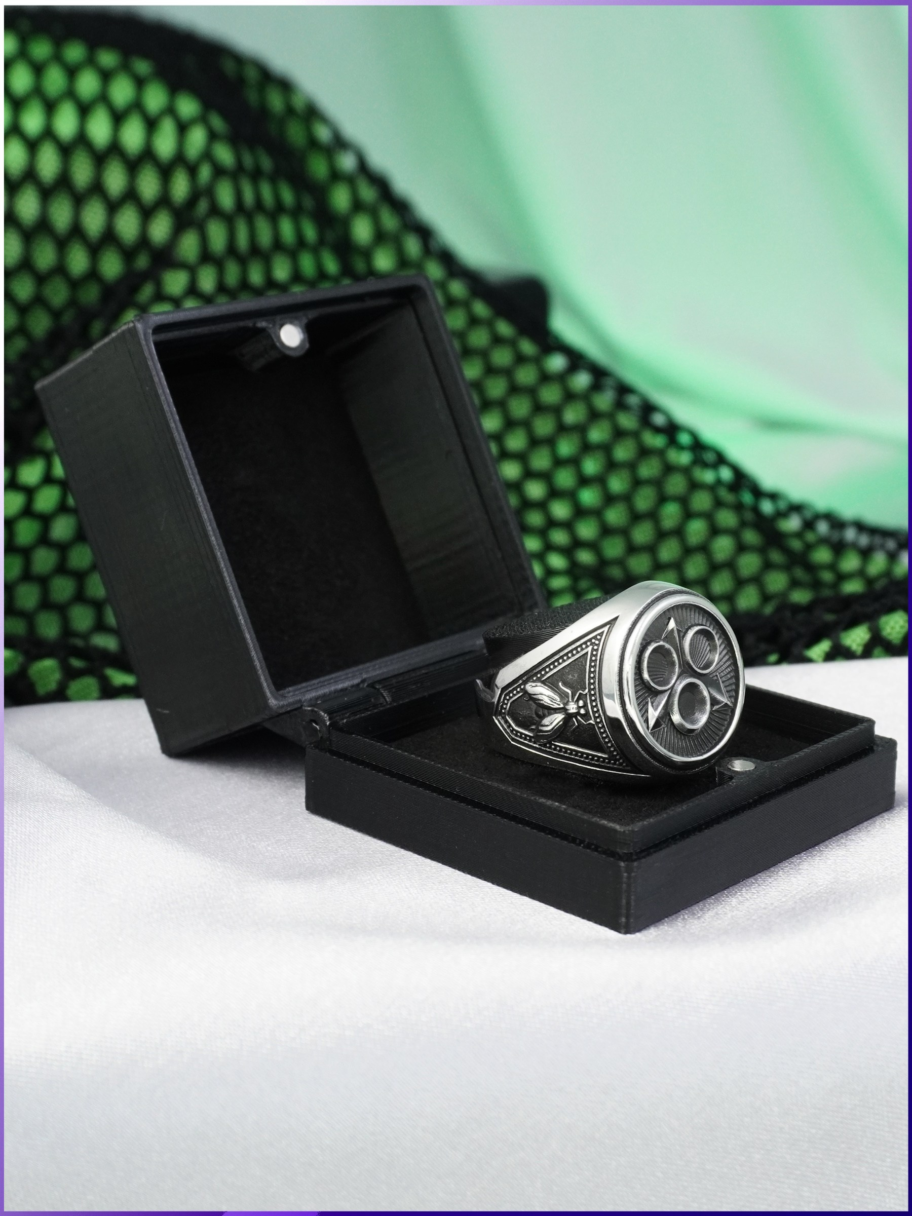 Кольцо для фанатов Age of Sigmar символ Нургла