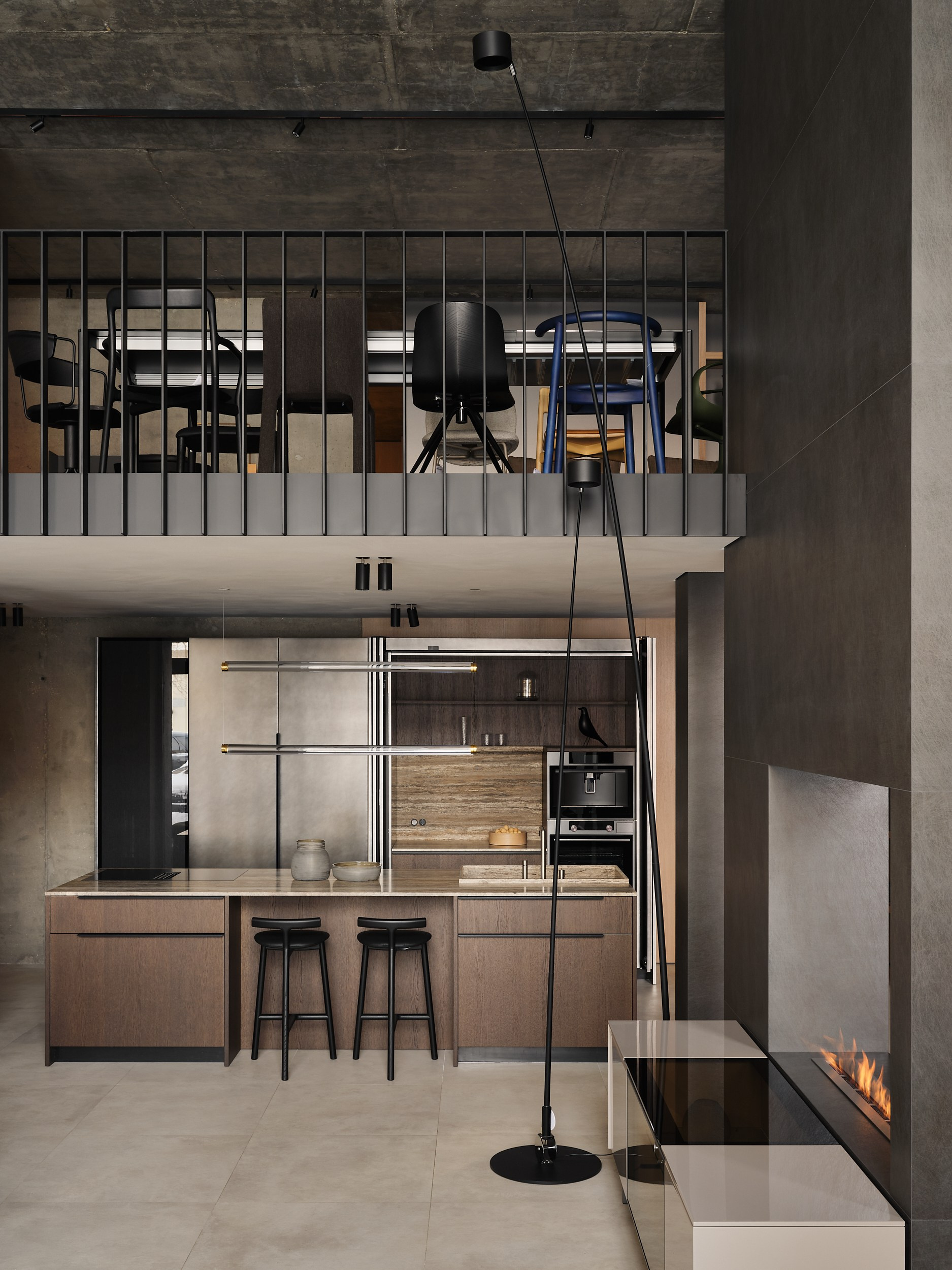 MANU Interior showroom in Saratov Russia designed by QUADRUM STUDIO