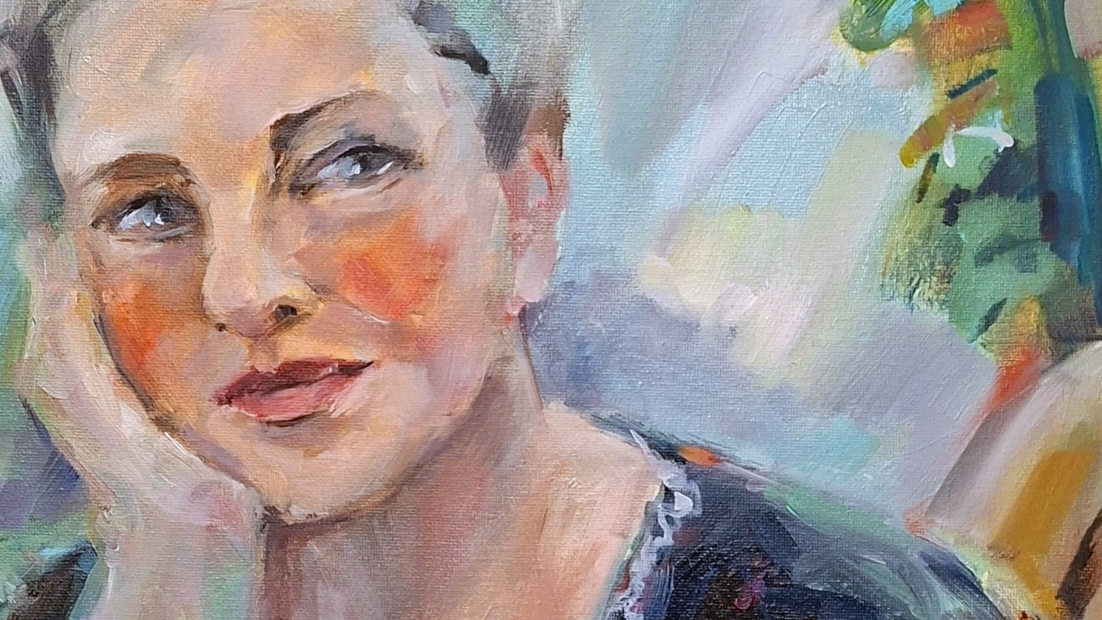 Картина Хранящая память. Олеся Лопатина — художник. Диалог реализма и абстракции. Живопись, сотрудничество, подкаст. Санкт‑Петербург