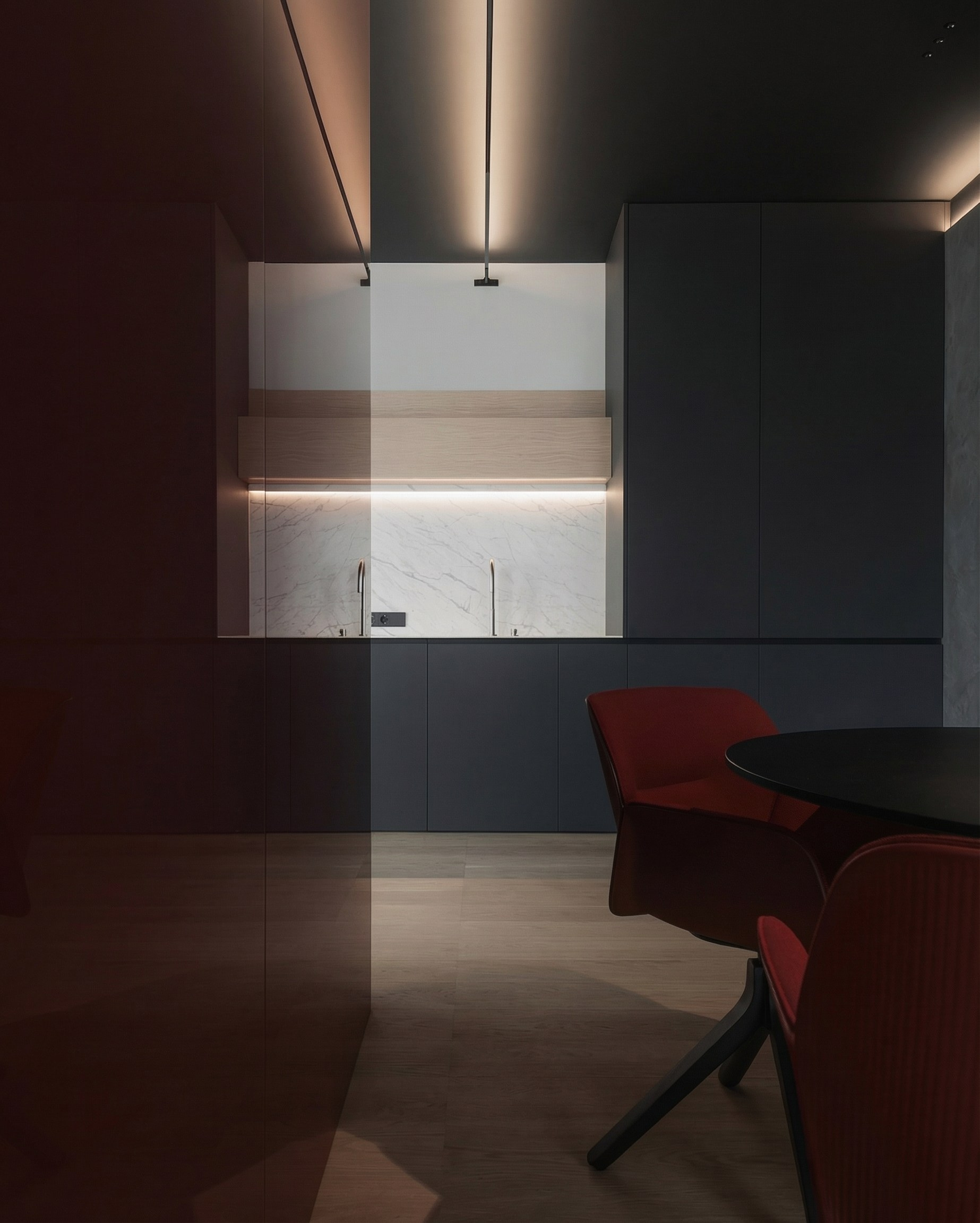 Дизайн квартиры 80 м² в стиле минимализм | Дизайнер Валерия Котович