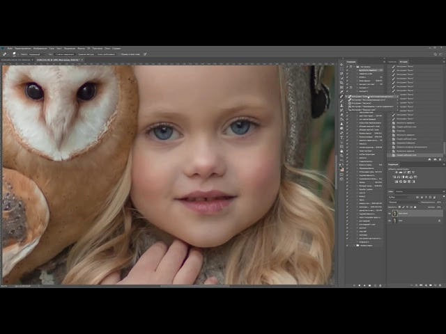 Girl with owl. Photographer Elena Michelle