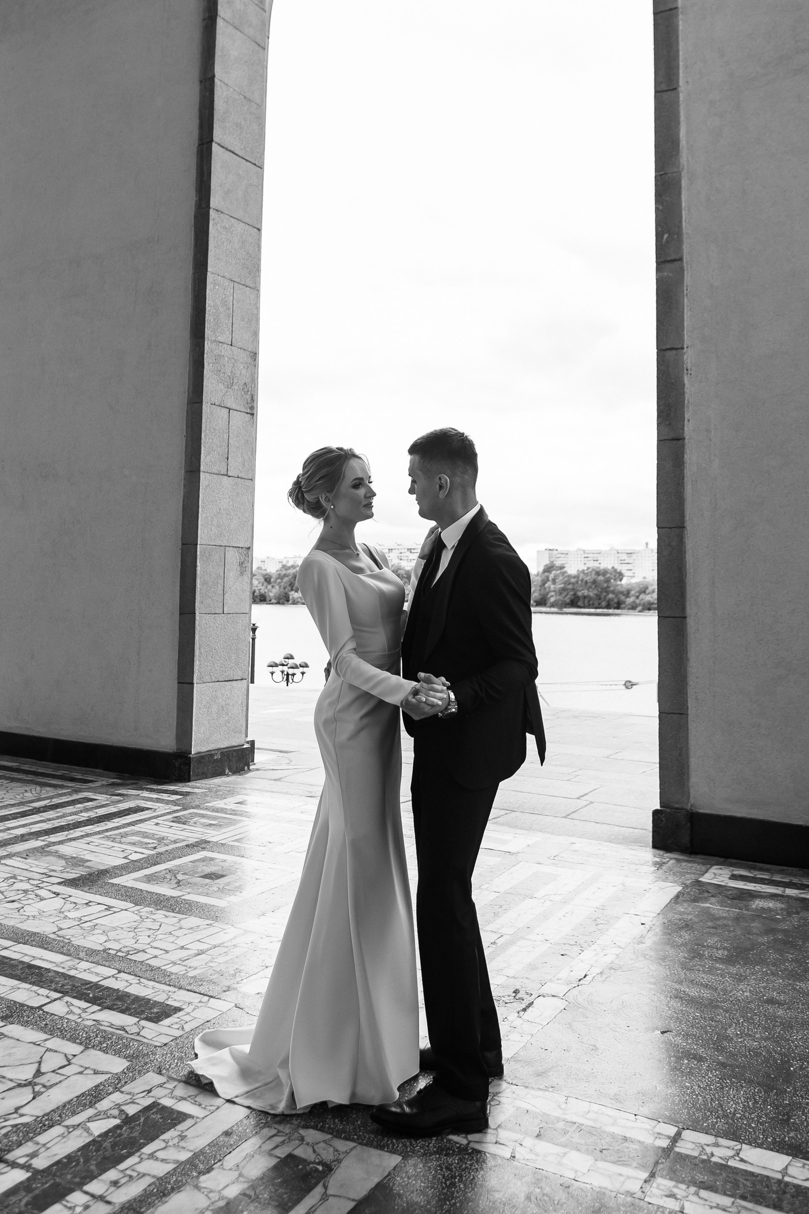 Свадебная прогулка на Северном Речном вокзале в Москве