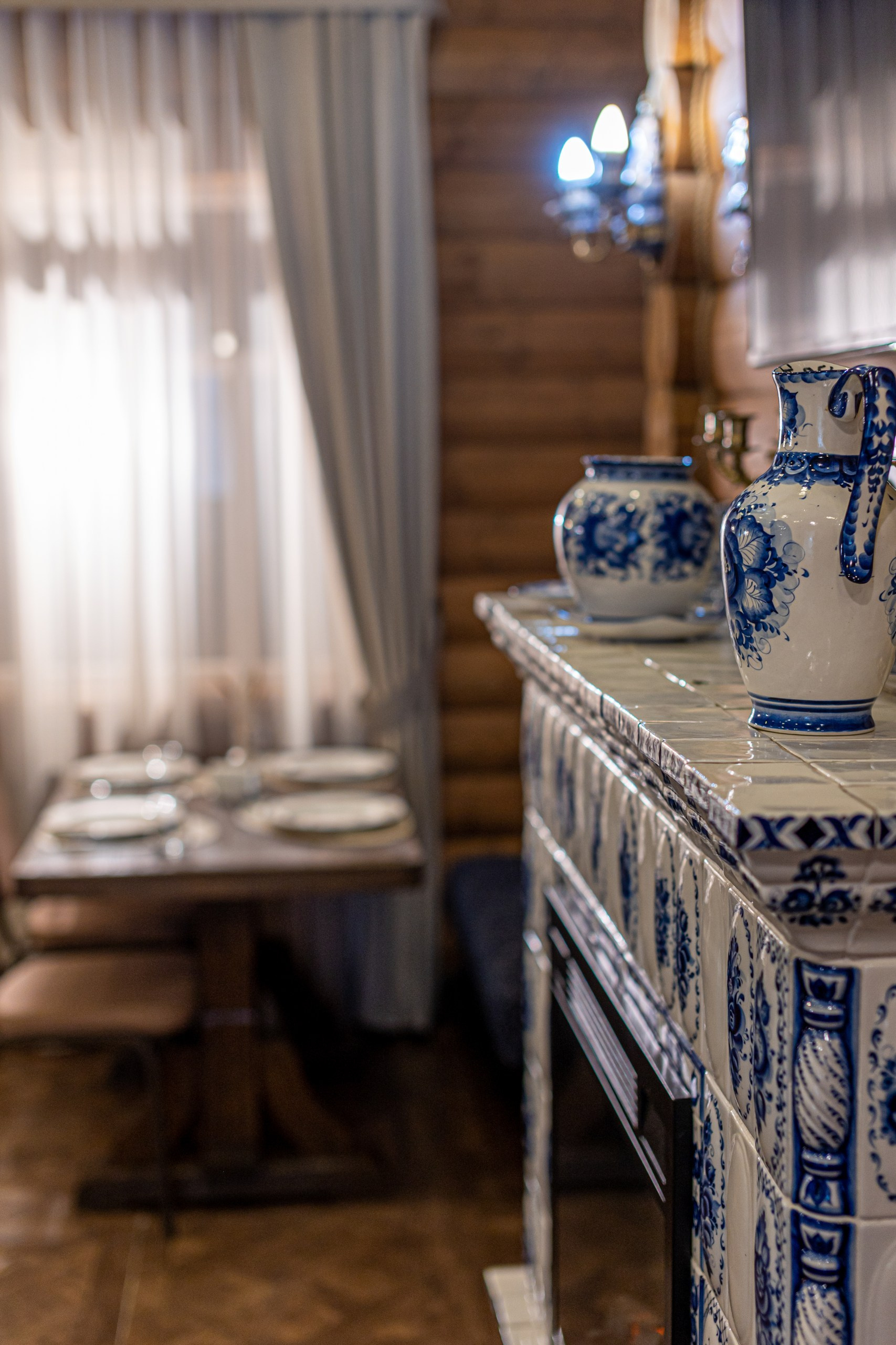 Банкетный зал «Гжель», ресторана «Дача ". Фотограф в Оренбурге. Профессиональный фотограф