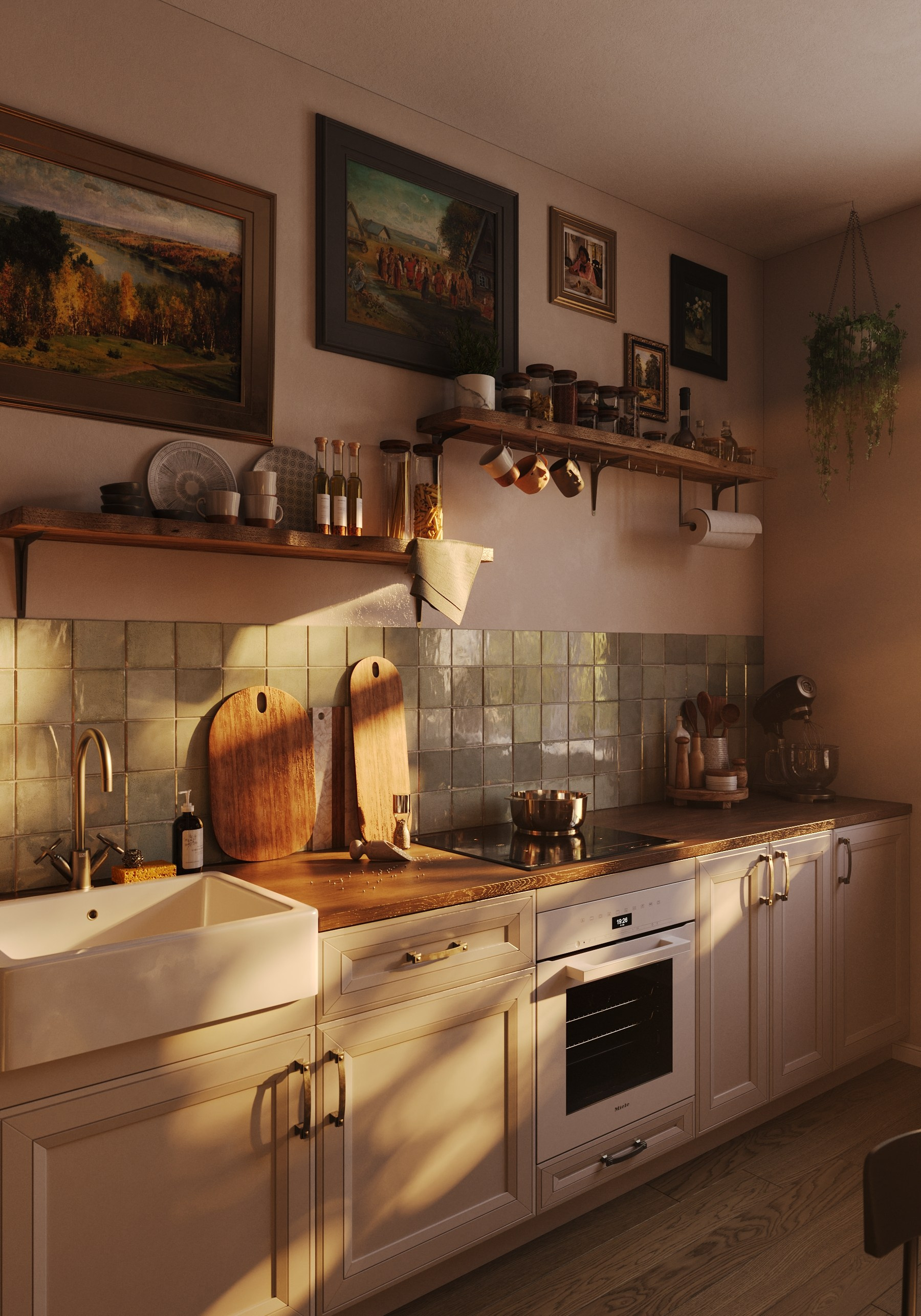 МК домик в деревне. Popov.Viz интерьерный 3D-визуализатор