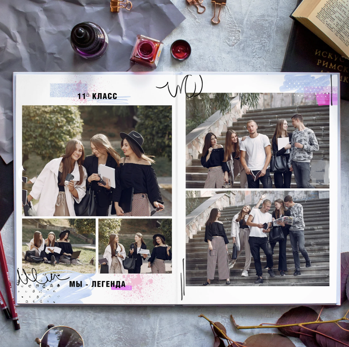 Стильные выпускные альбомы, детские фотосессии, сюжетные оживающие фотографии