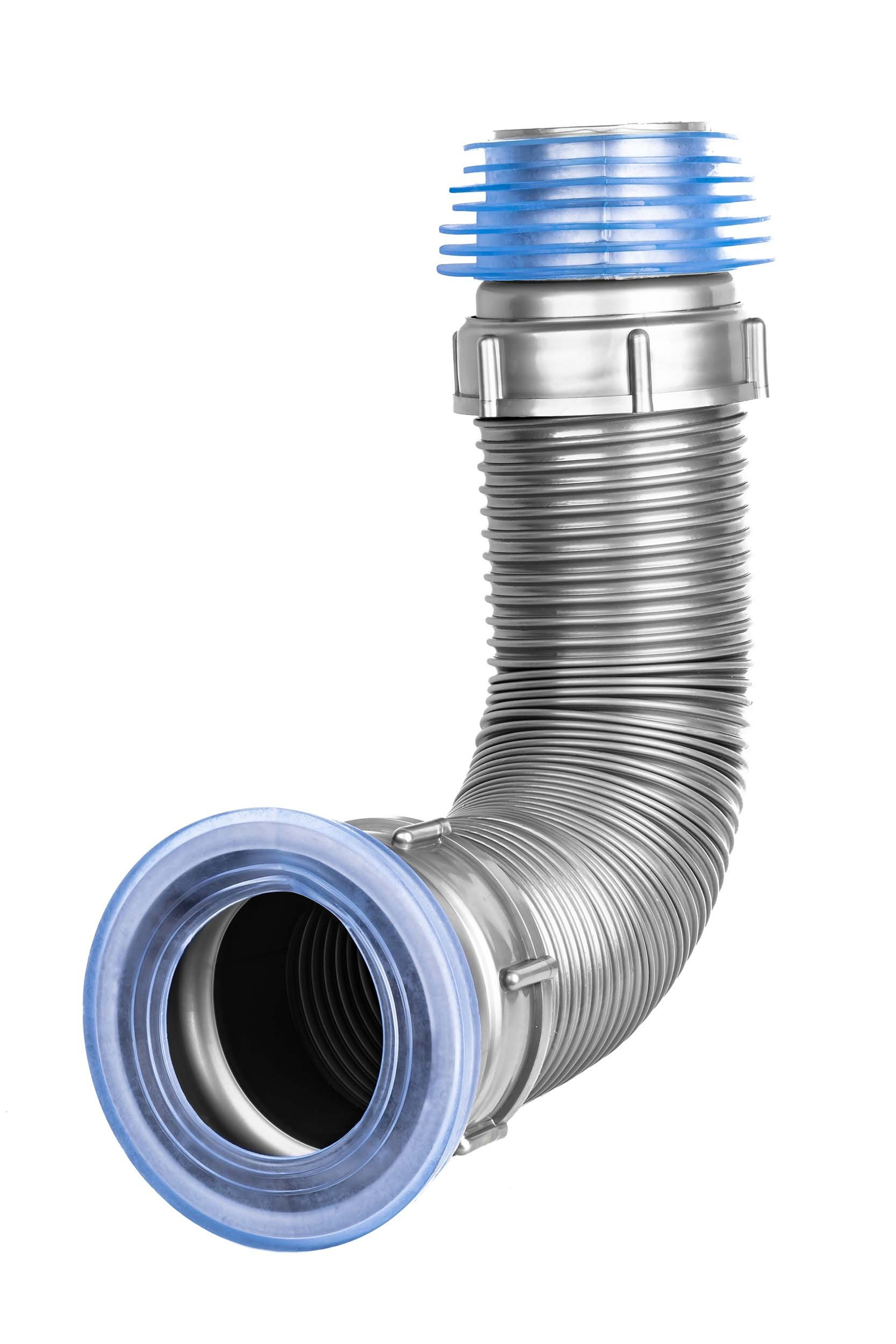 Предметная съемка гофротрубы на белом