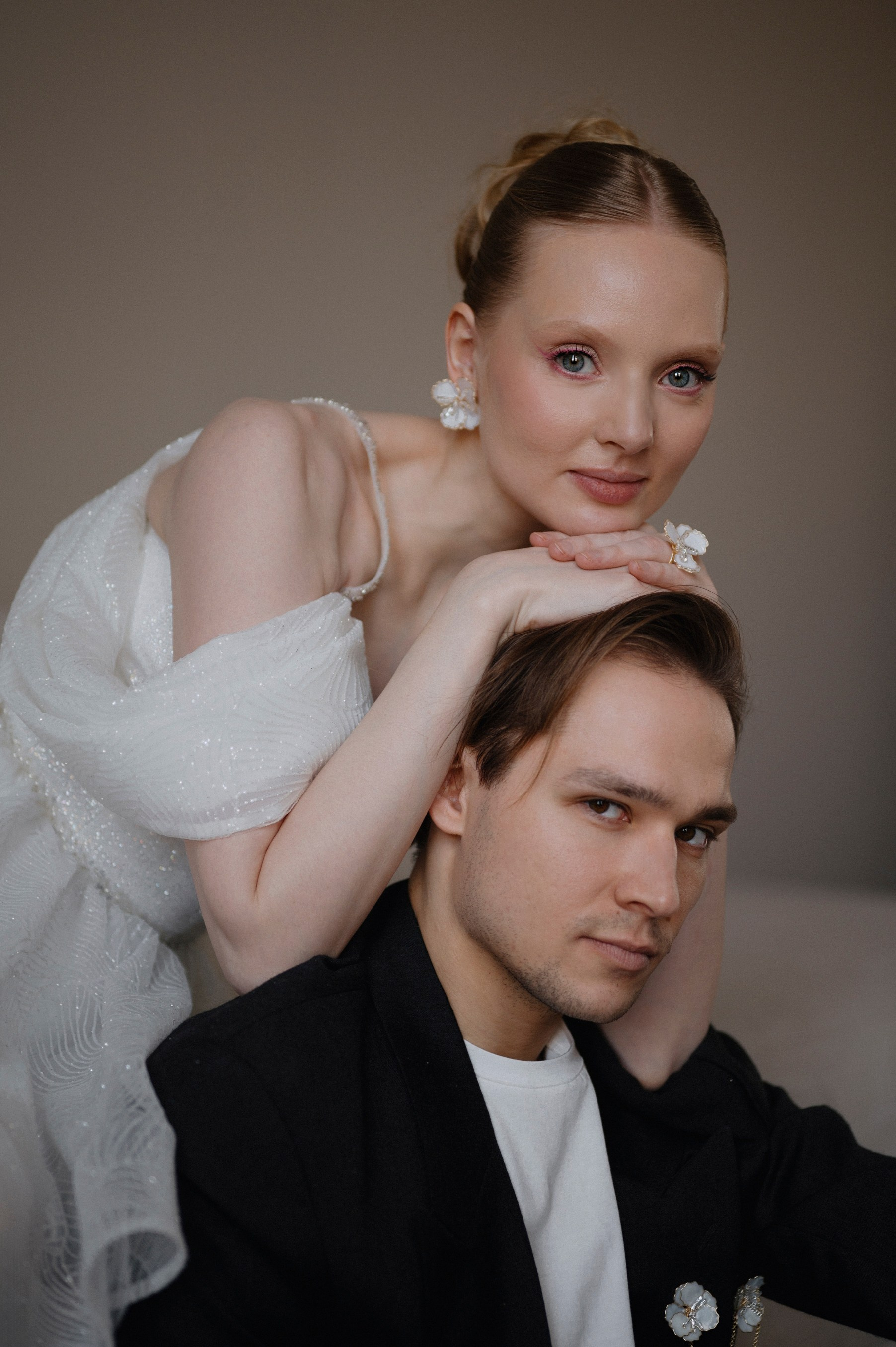Свадебная фотосессия в студии. Анна Гончарова свадебный и репортажный фотограф в Москве
