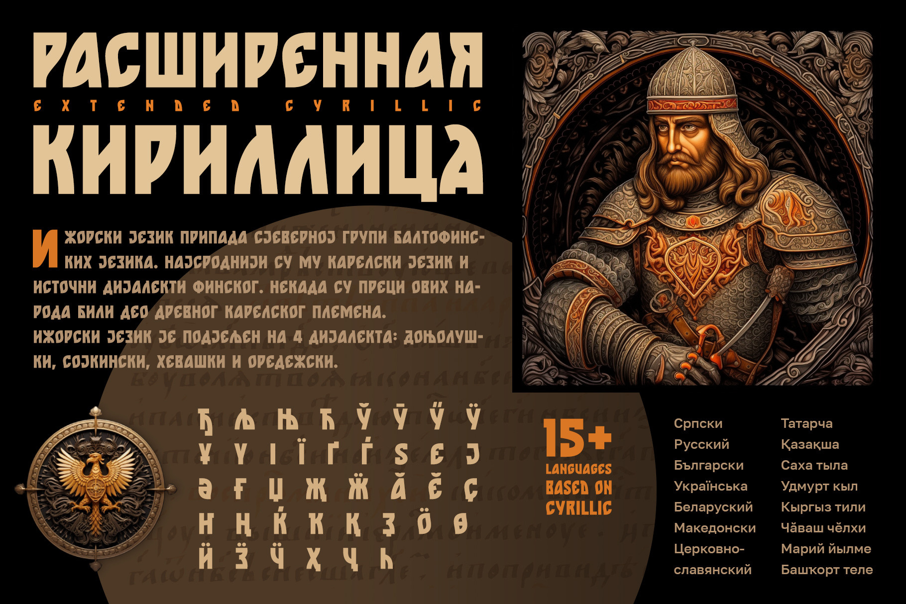 ST-Izhora новославянский шрифт. Alexander Stan Shimanov