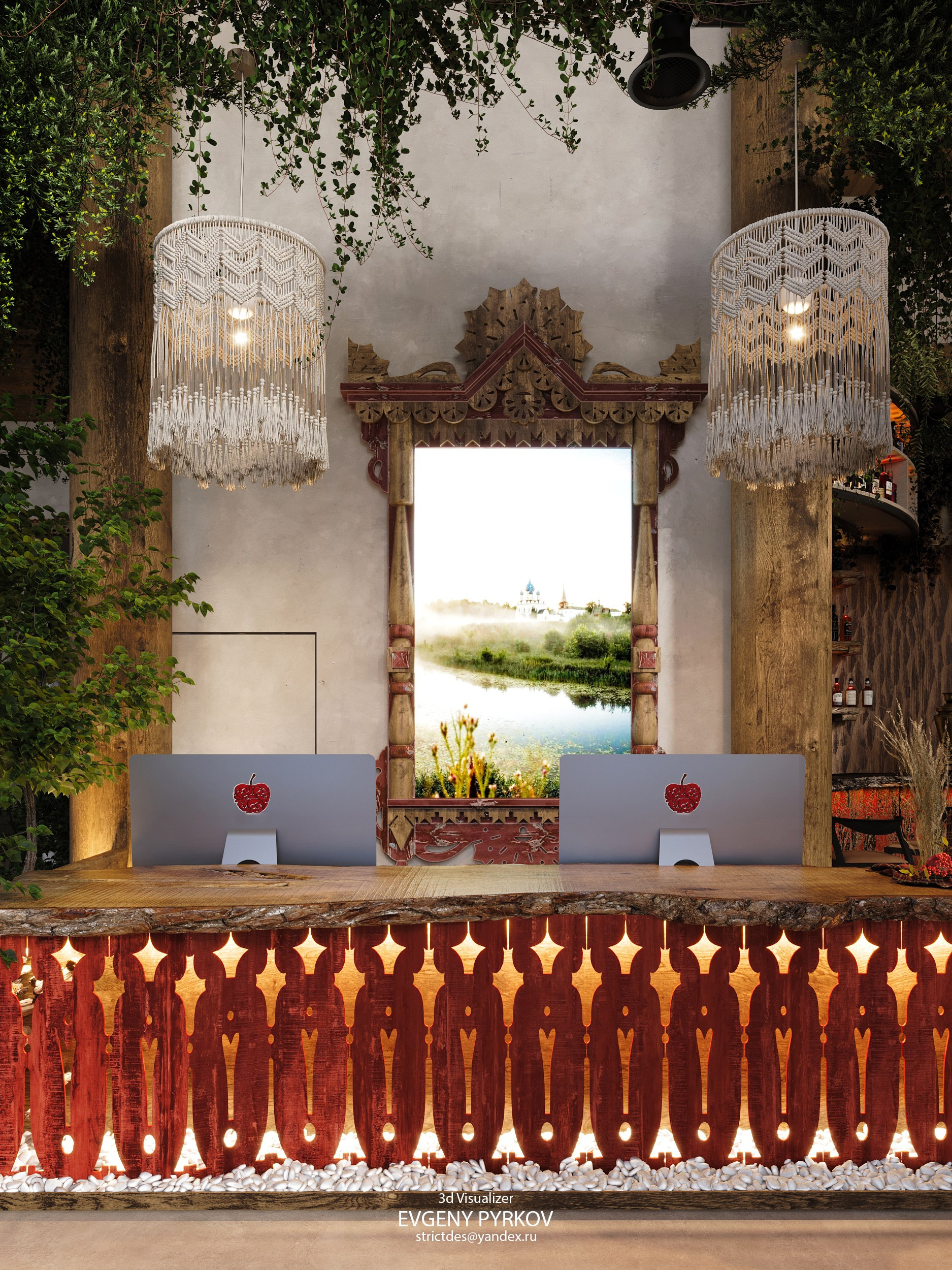 Банный комплекс " Зелёный Бор». Екатеринбург. Клиент Городище. Евгений Пырков — 3d визуализатор интерьеров и экстерьеров России
