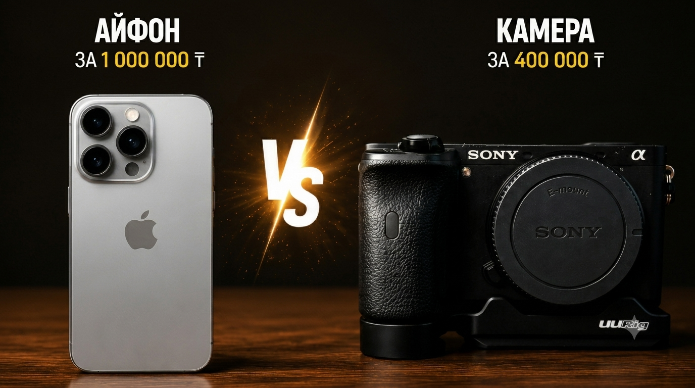 Айфон за миллион vs Камера за 400К