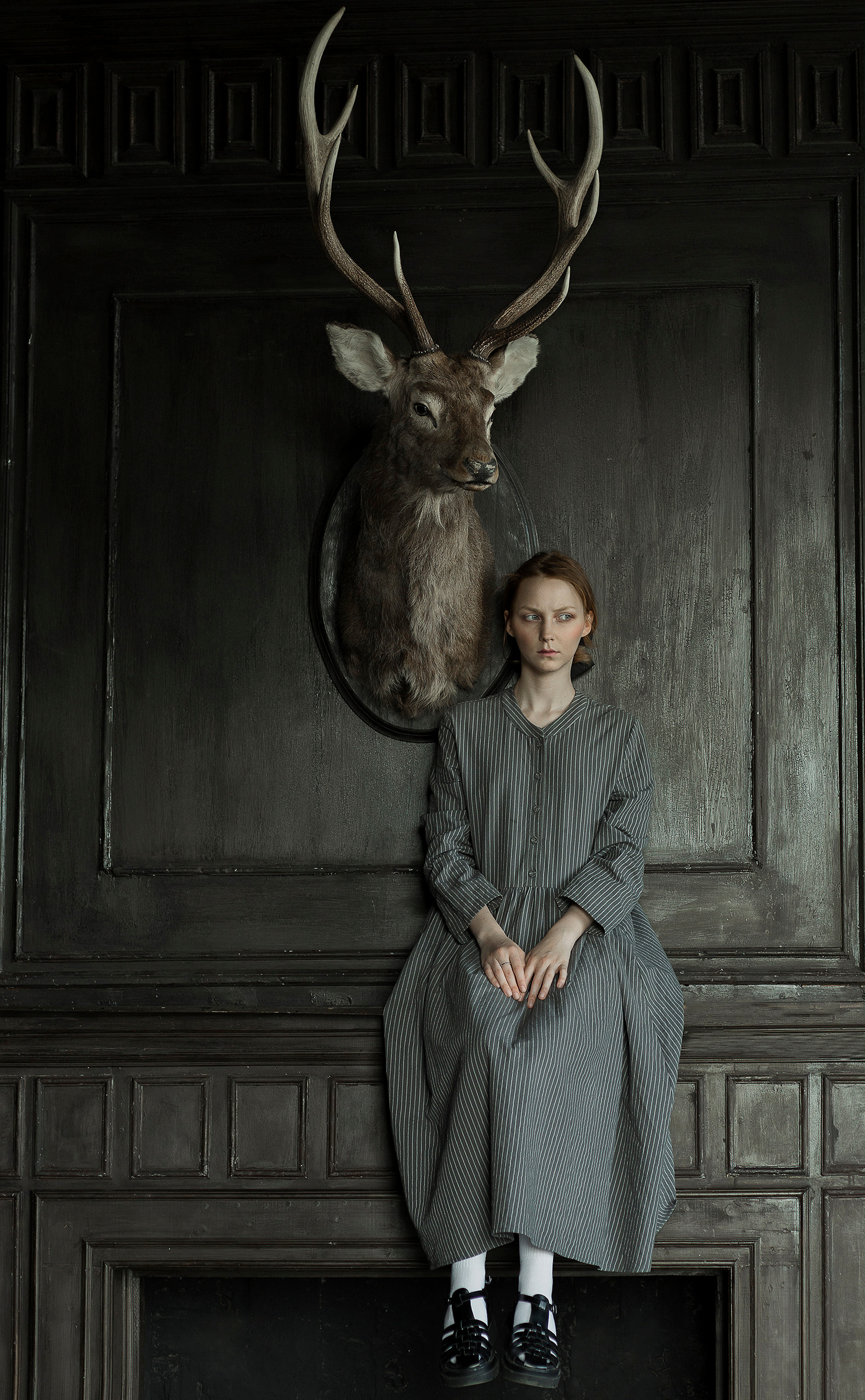 Девочка и олень. Свадебный фотограф, портретный фотограф в Москве и Саратове Оксана Анциферова