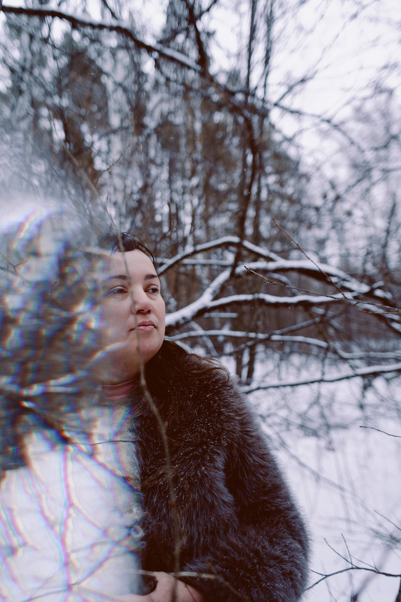 Зимняя фотосессия в Затюменском парке (Тюмень) | Художественная съемка от Daria Mars. Портретный фотограф Тюмень Дарья Мустафина