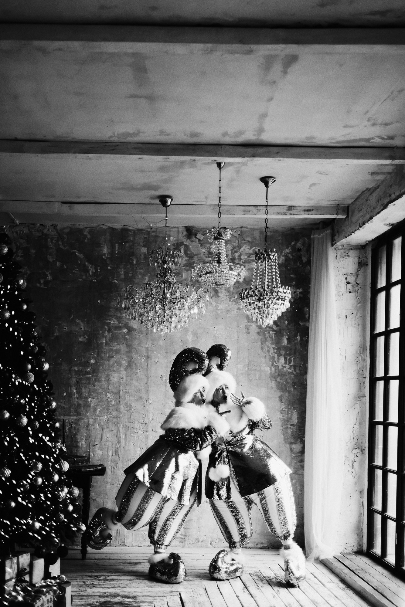 Новогодняя креативная фотосессия в Тюмени | Фотограф Дарья Мустафина. Портретный фотограф Тюмень Дарья Мустафина