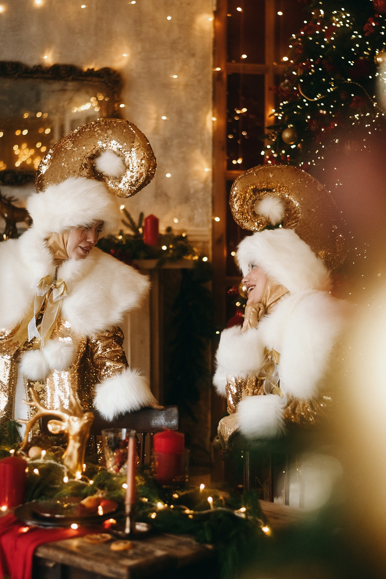 Новогодняя креативная фотосессия в Тюмени | Фотограф Дарья Мустафина. Портретный фотограф Тюмень Дарья Мустафина