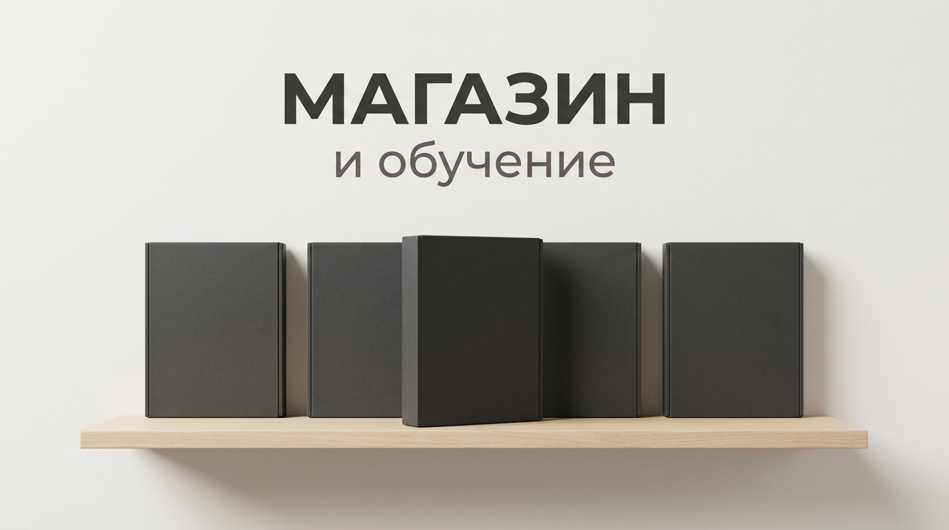 Магазин и Обучение