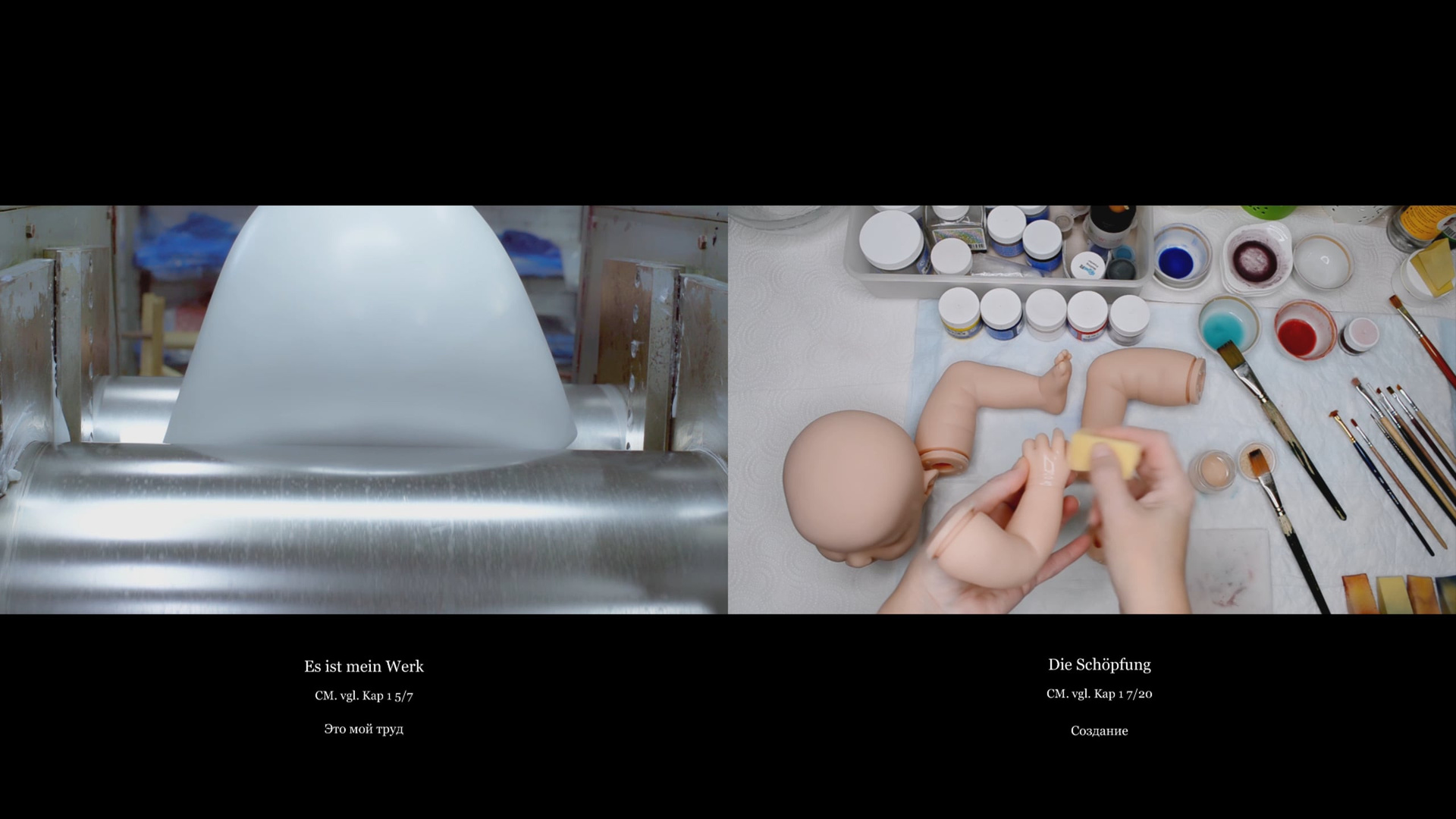 The sacred video script. Mascha Danzis contemporary video and media artist