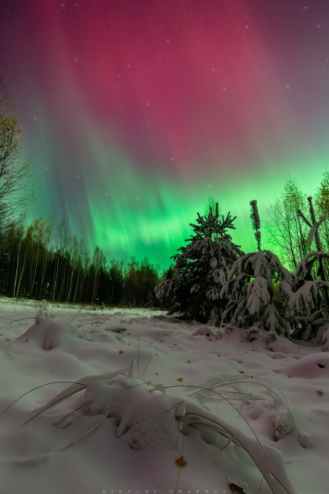 Ночные пейзажи Черноисточинска | Фотограф Николай Обухов