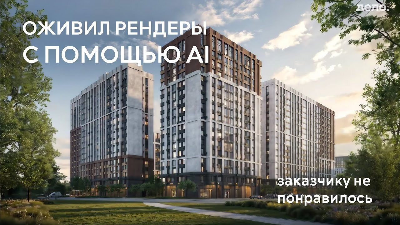 3D АНИМАЦИЯ С ПОМОЩЬЮ AI. 3D визуализация интерьера и архитектурной среды