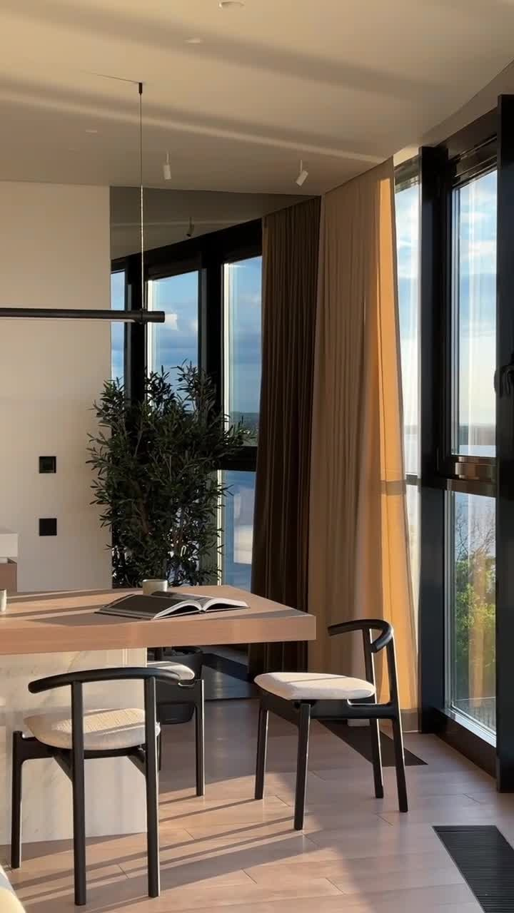 Reels: VOLGA ZEN APARTMENT. Интерьерный фотограф Дима Птицын и стилист Дарья Копылова