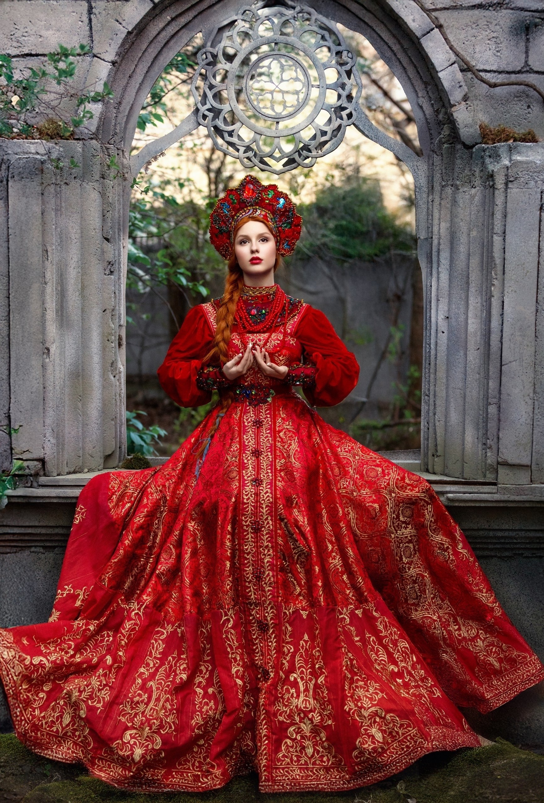 Аннушка. Русские народные костюмы в Москве