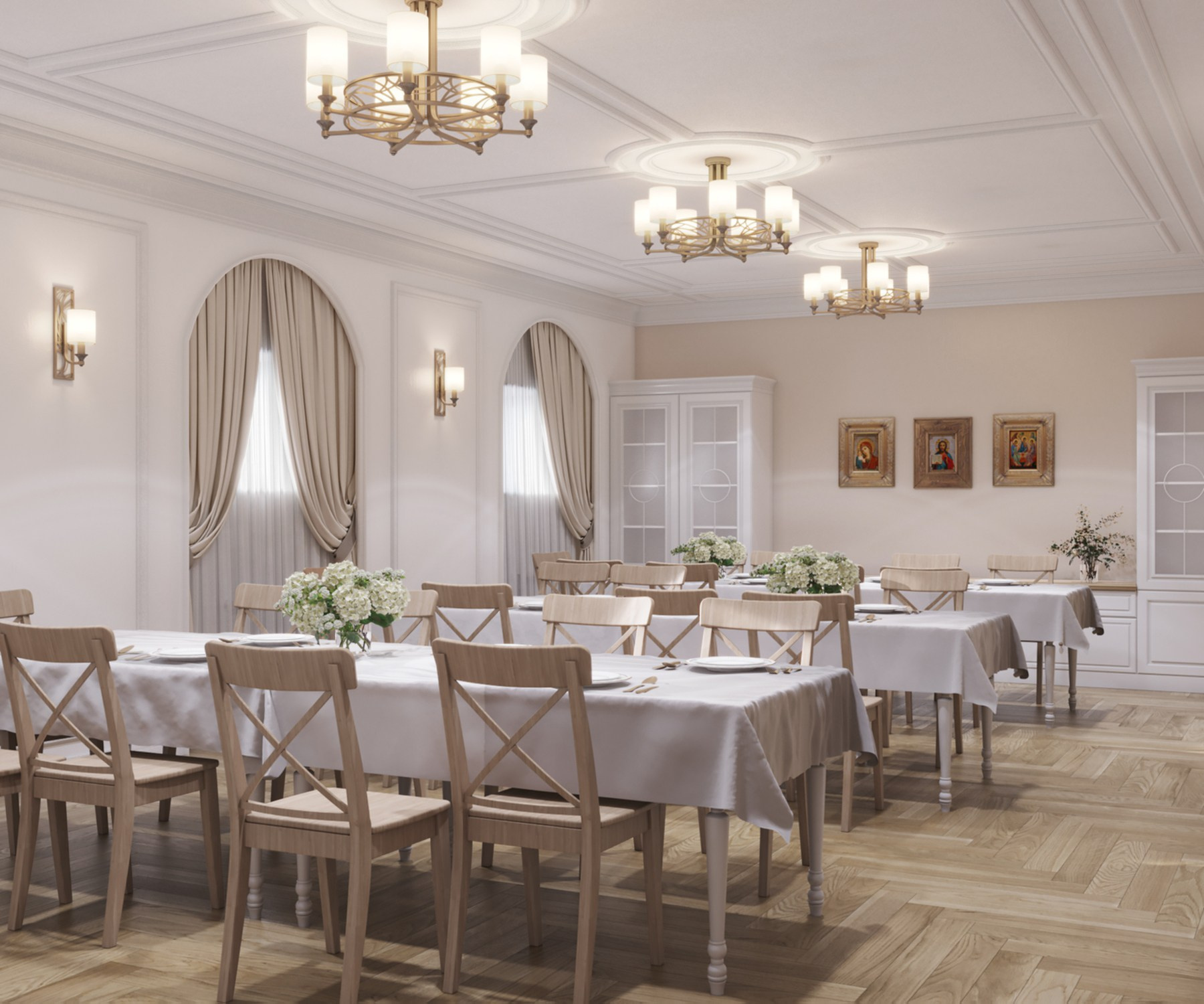 Дом Причта Храма Воскресения Христова (2021 гг) г Кемерово. Дизайнер для Ваших уникальных интерьеров Панихина Наталья